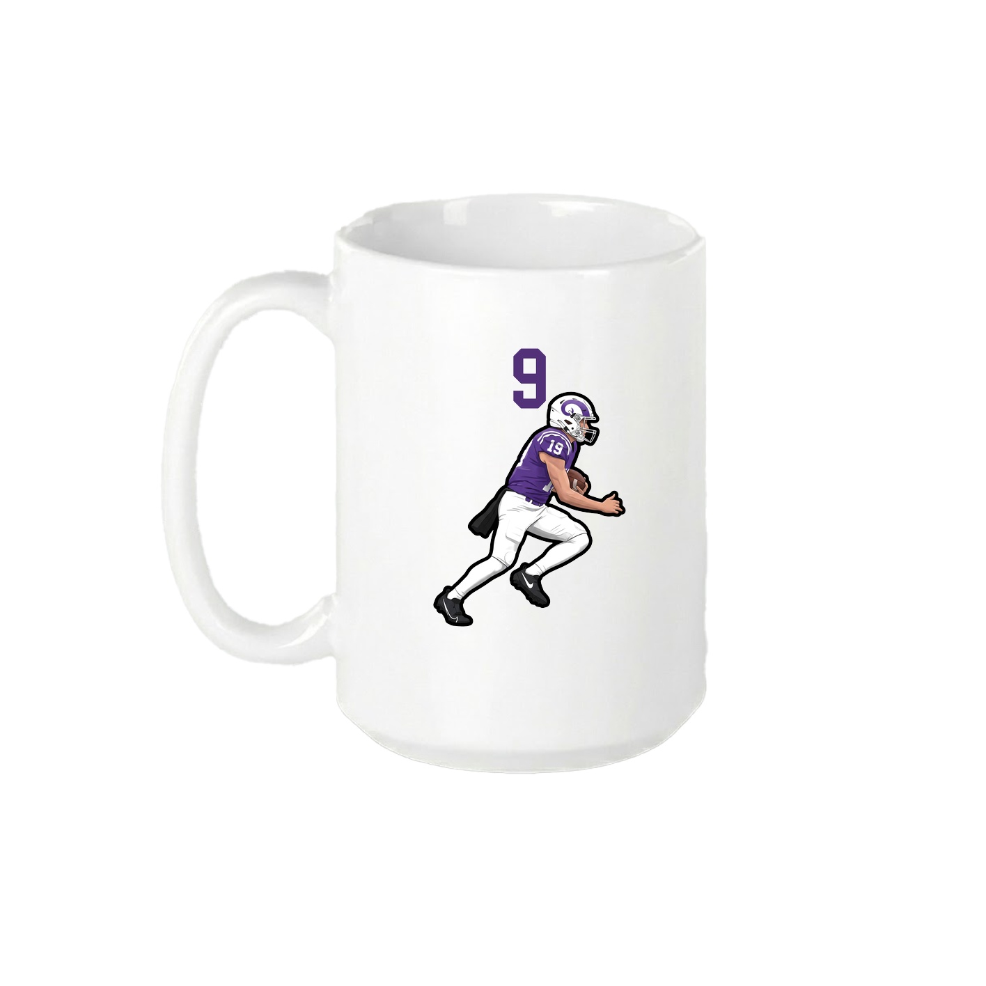 15oz Coffee Mug — Number Top in White