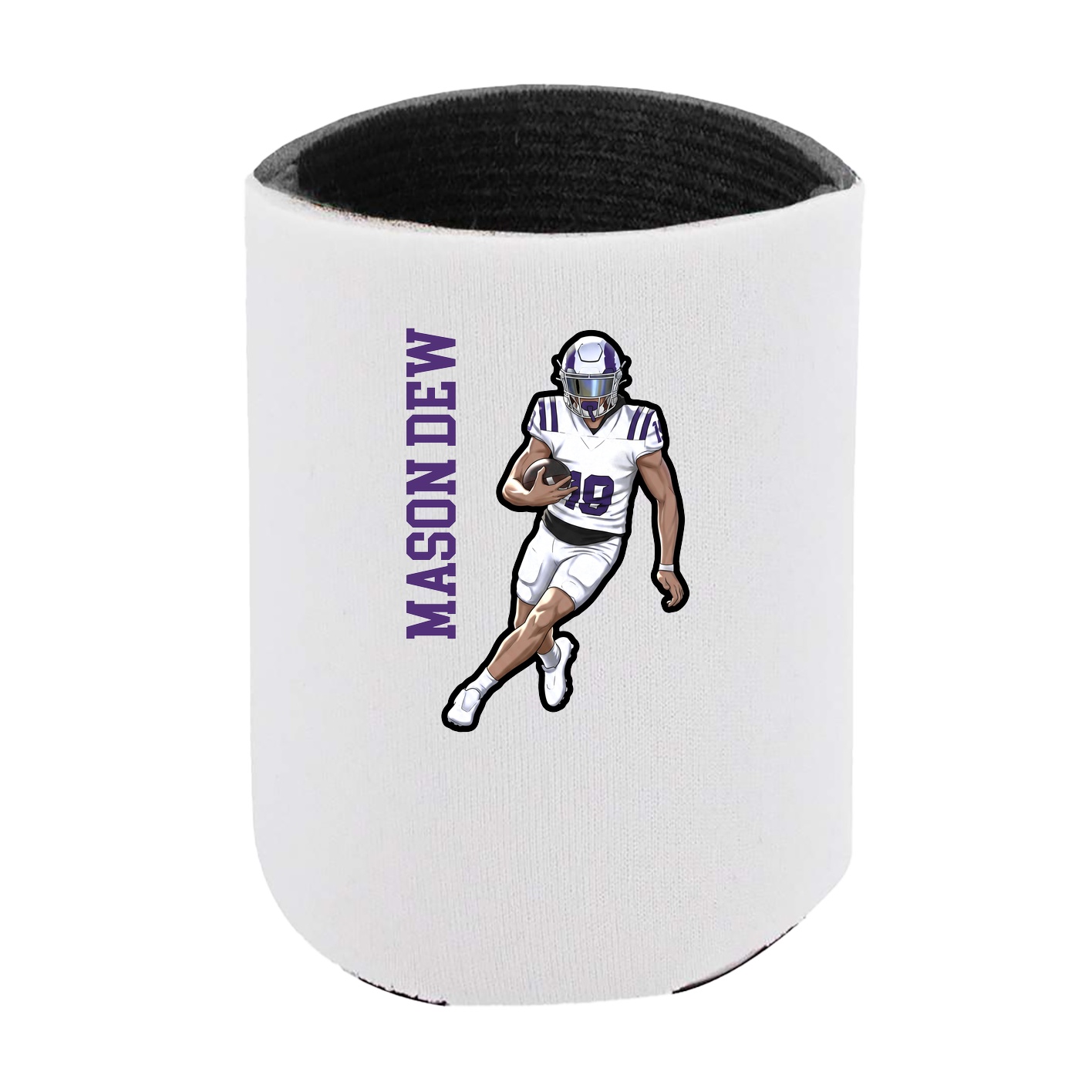 Can Holder — Name Vertical in White