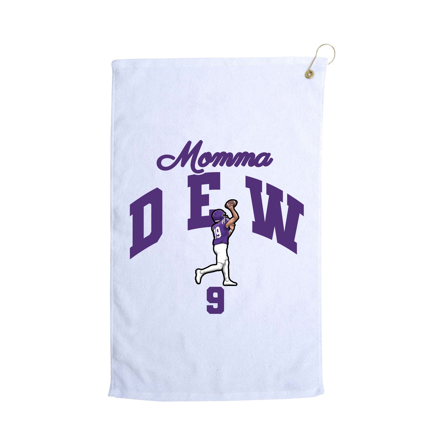 Golf Towel — Mothers Day Arch in White
