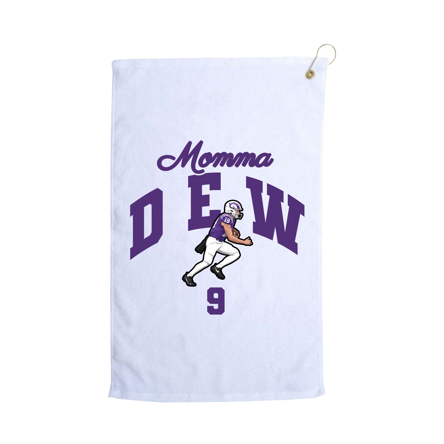 Golf Towel — Mothers Day Arch in White