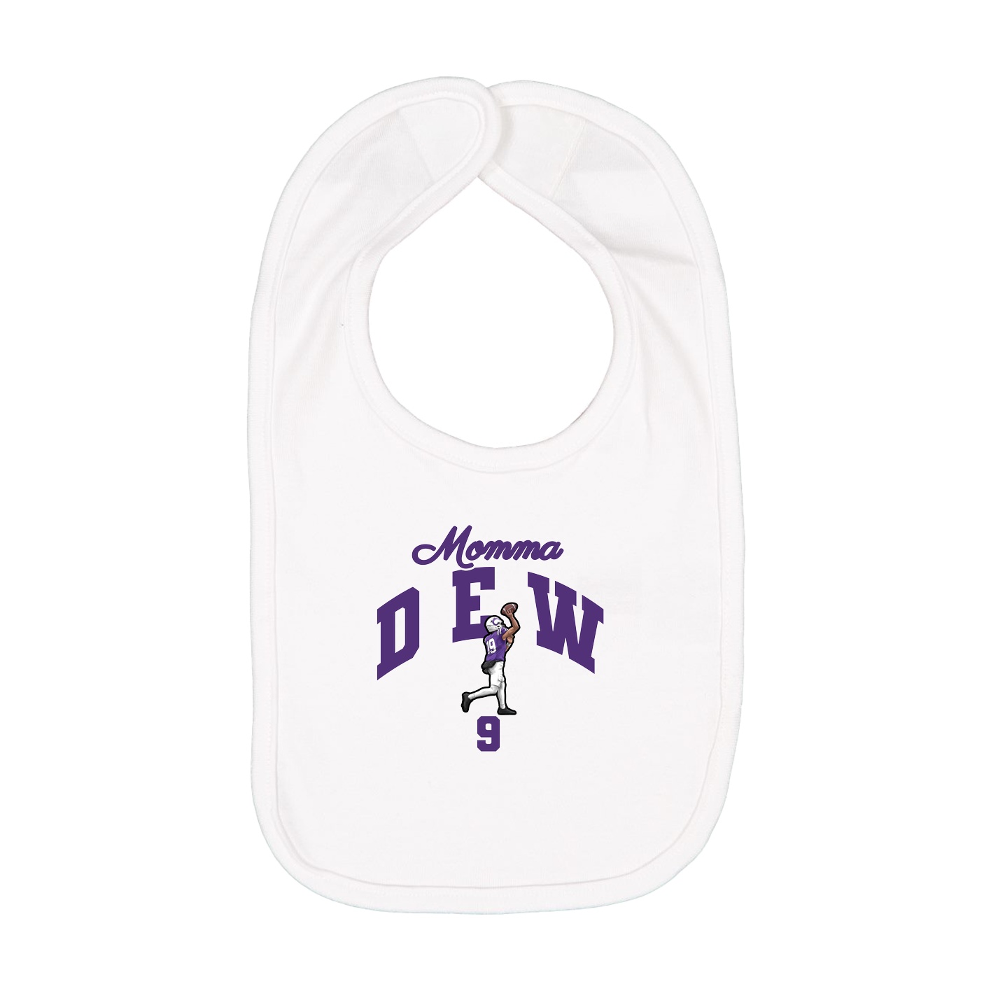 Infant Bib — Mothers Day Arch in White