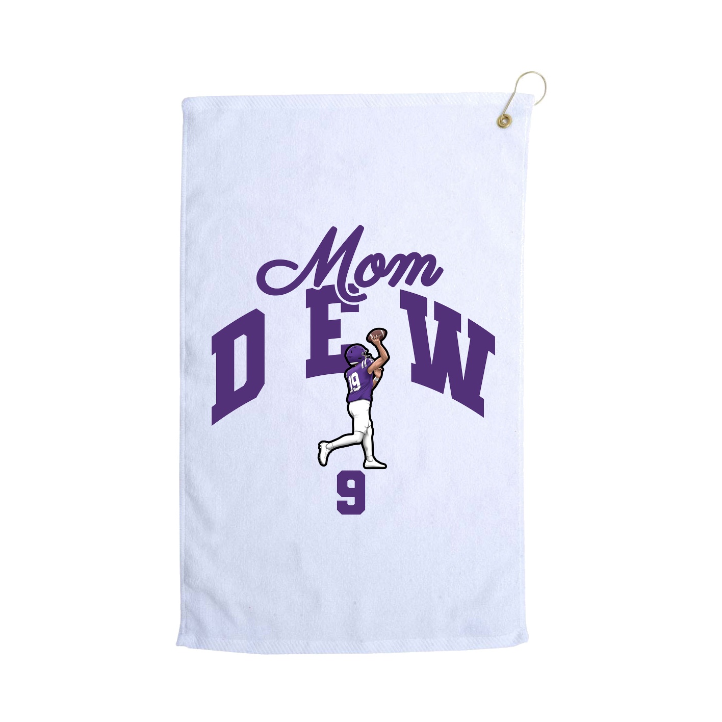 Golf Towel — Mothers Day Arch in White