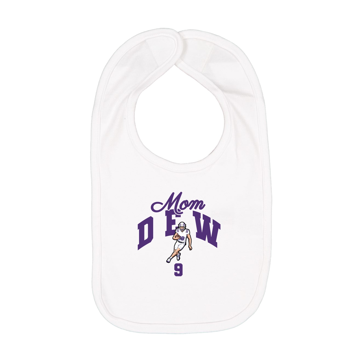 Infant Bib — Mothers Day Arch in White