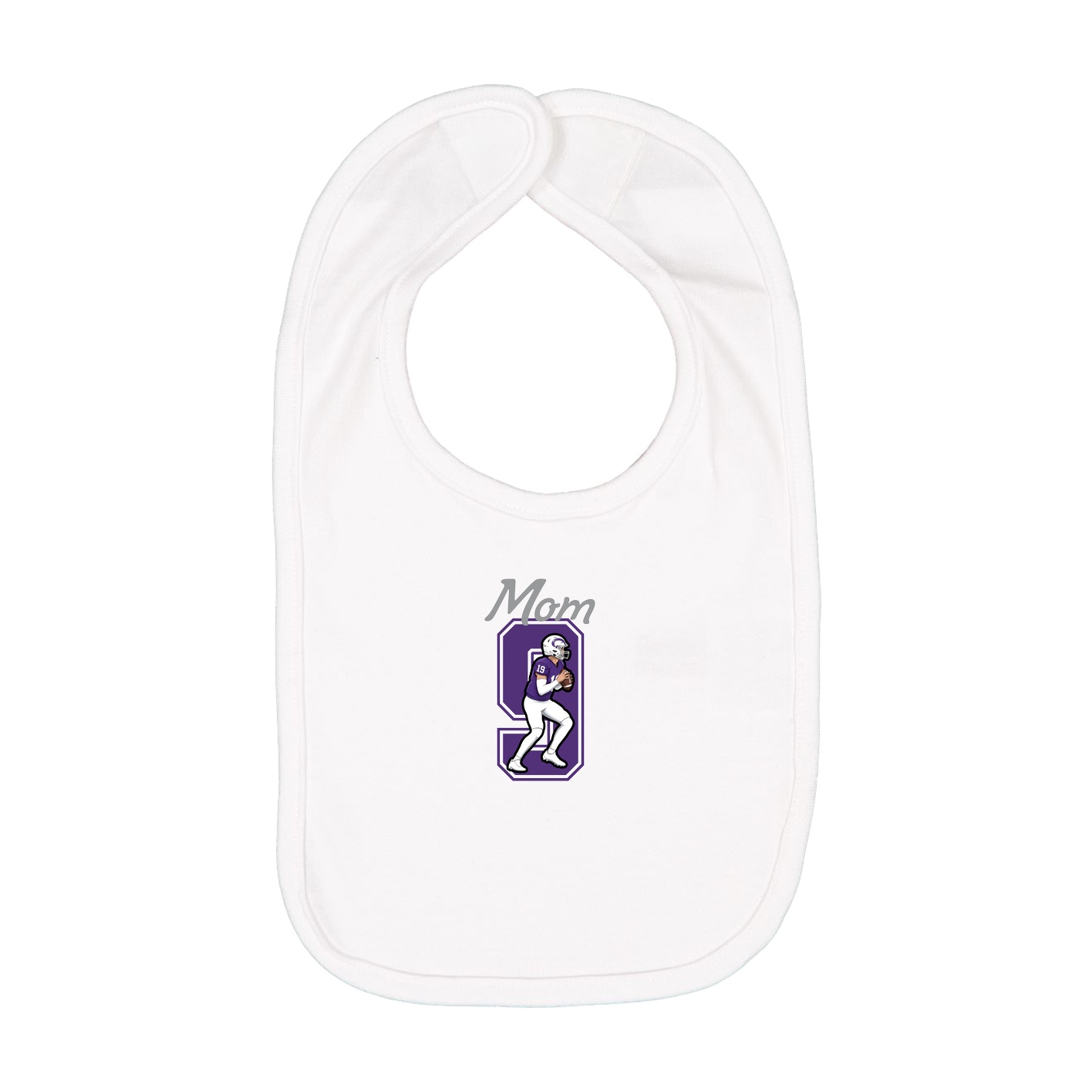 Infant Bib — Mothers Day Shirsey in White