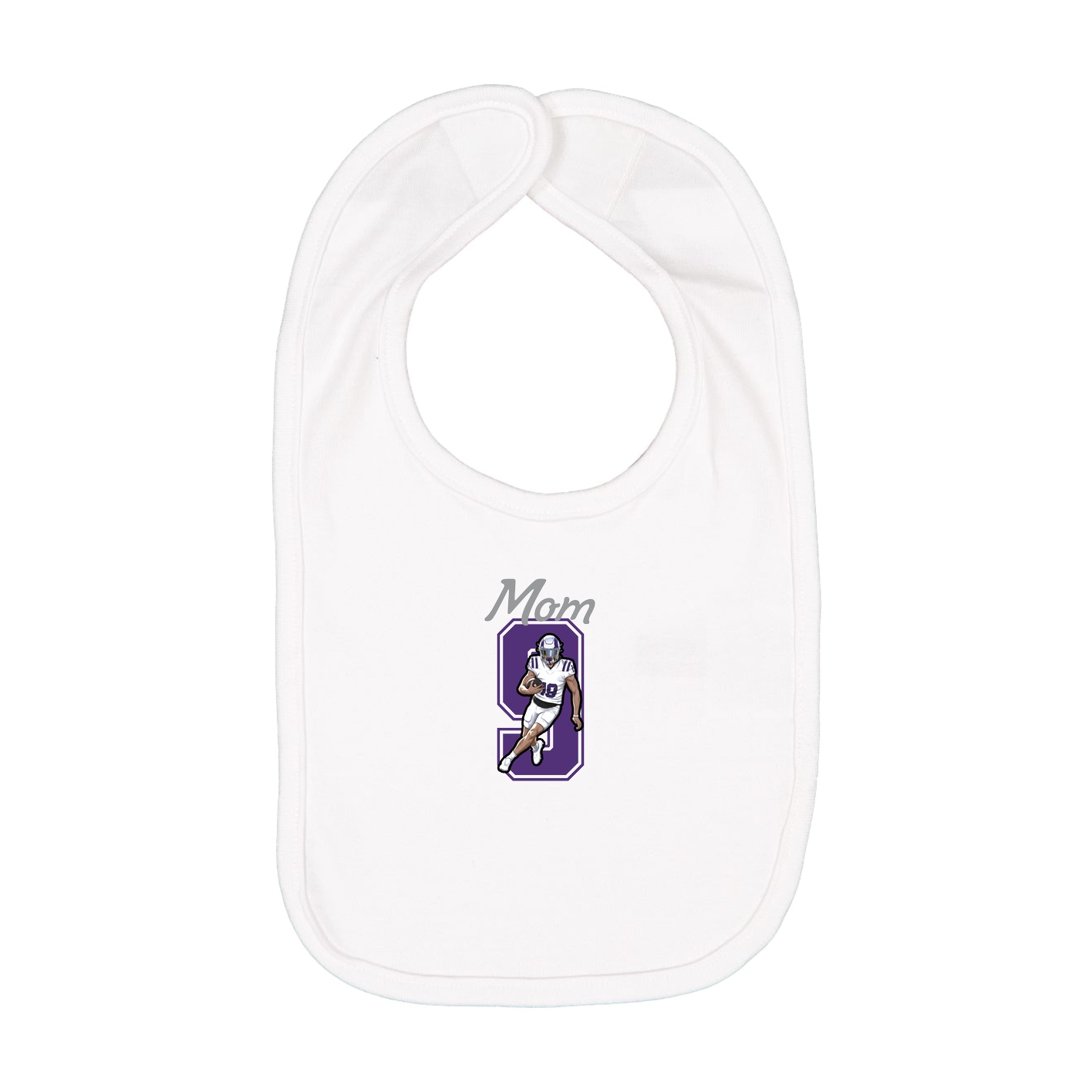 Infant Bib — Mothers Day Shirsey in White
