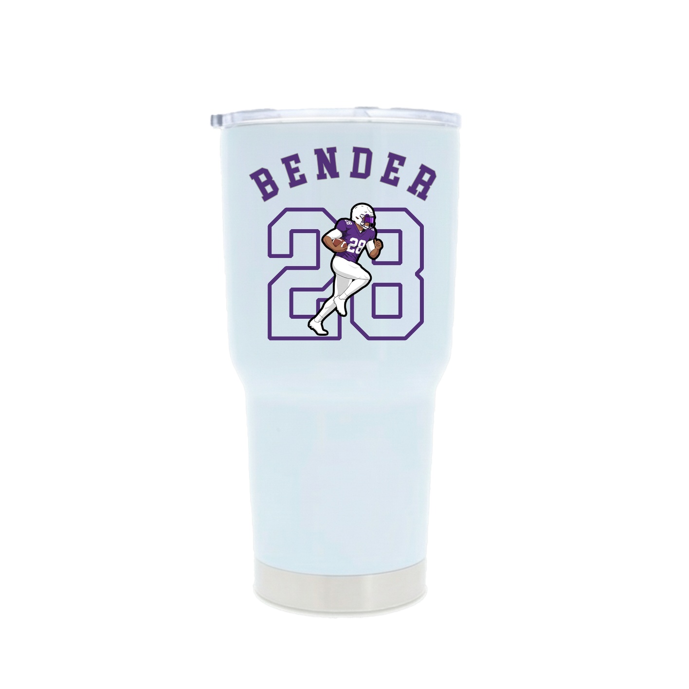 30oz Stainless Steel Tumbler — Shirsey Arch in White
