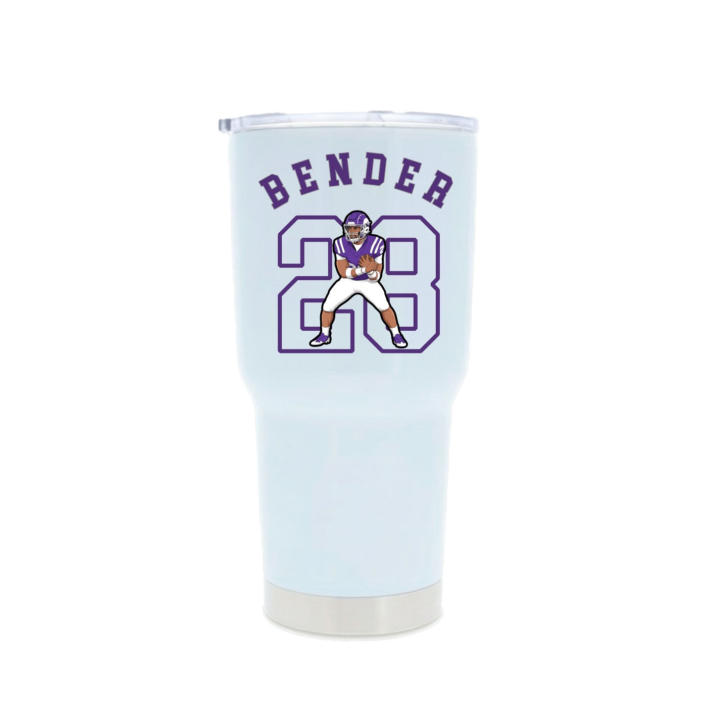 30oz Stainless Steel Tumbler — Shirsey Arch in White