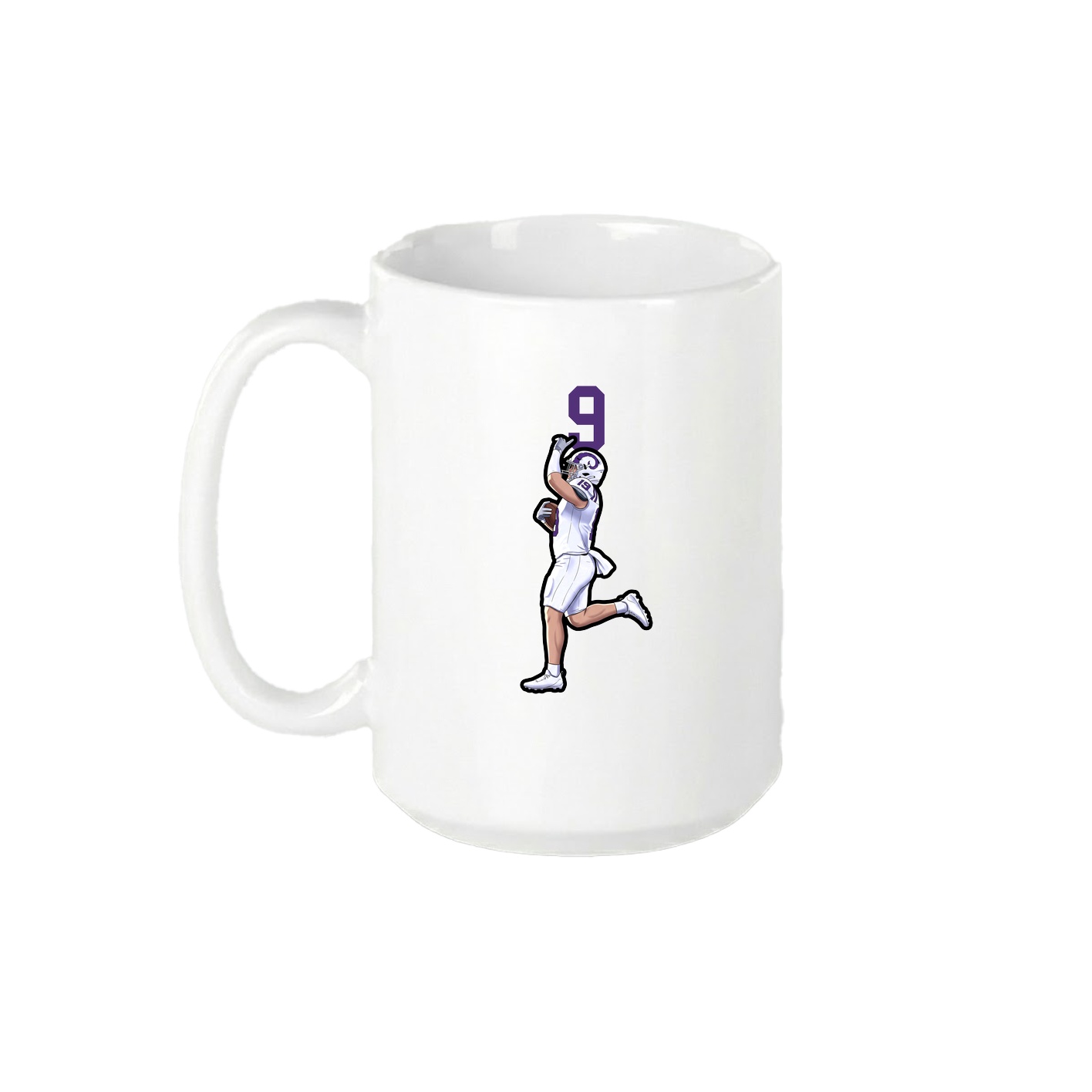 15oz Coffee Mug — Number Top in White