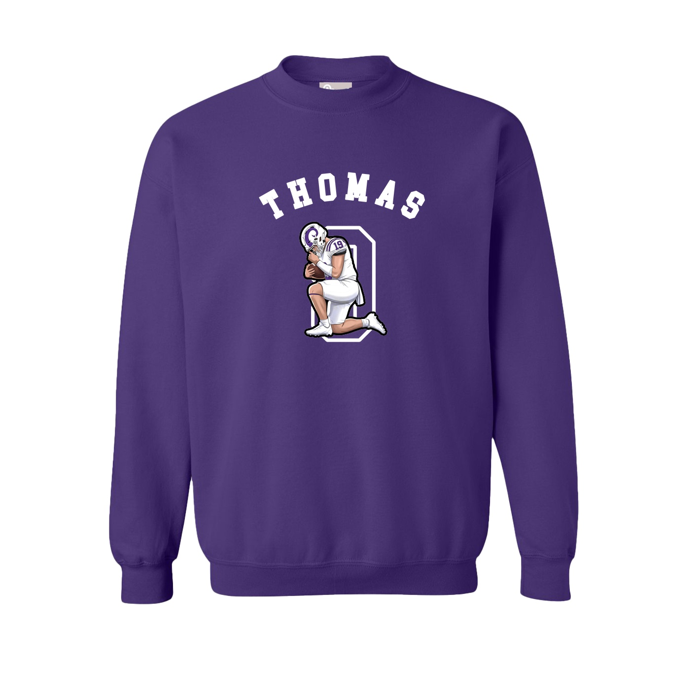 Fleece Crew — Shirsey Arch in Purple