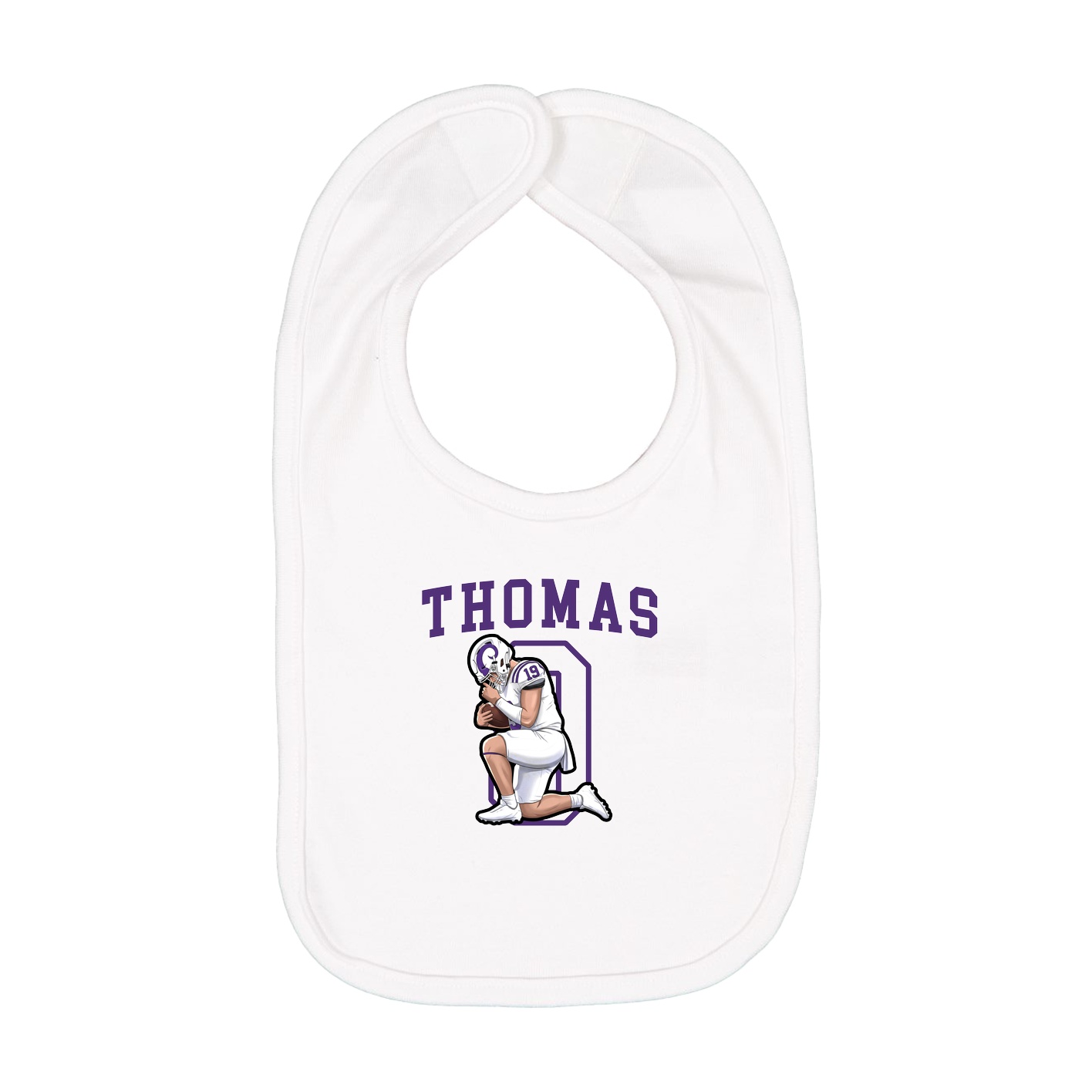 Infant Bib — Shirsey in White