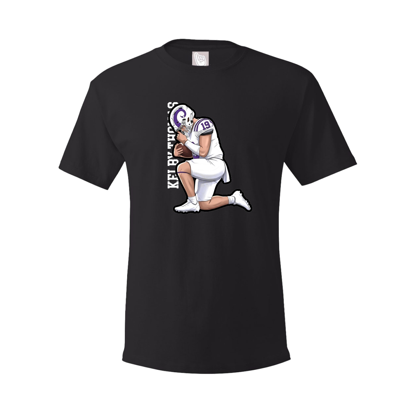 Youth Tee — Name Vertical in Black