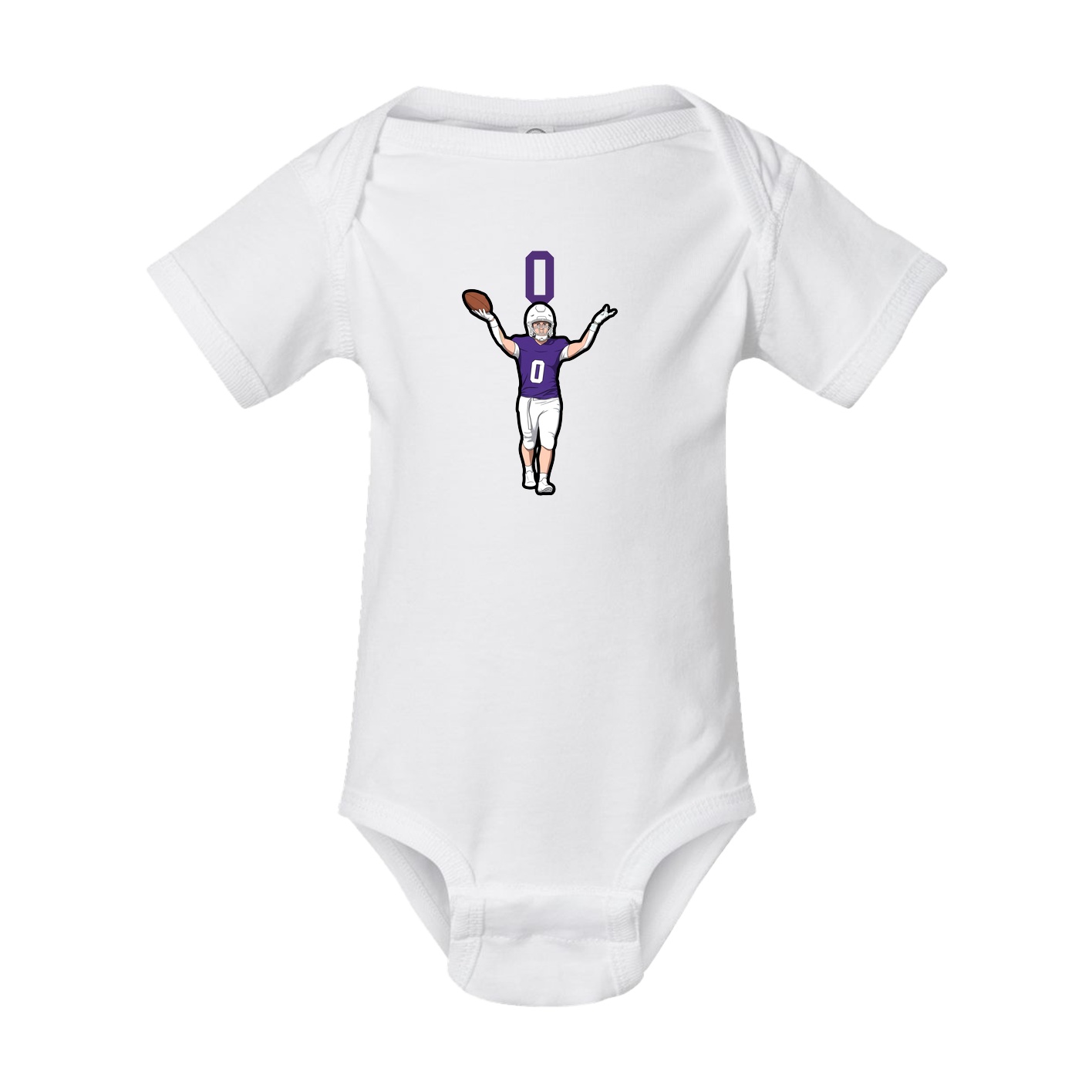 Baby Onesie — Number Top in White