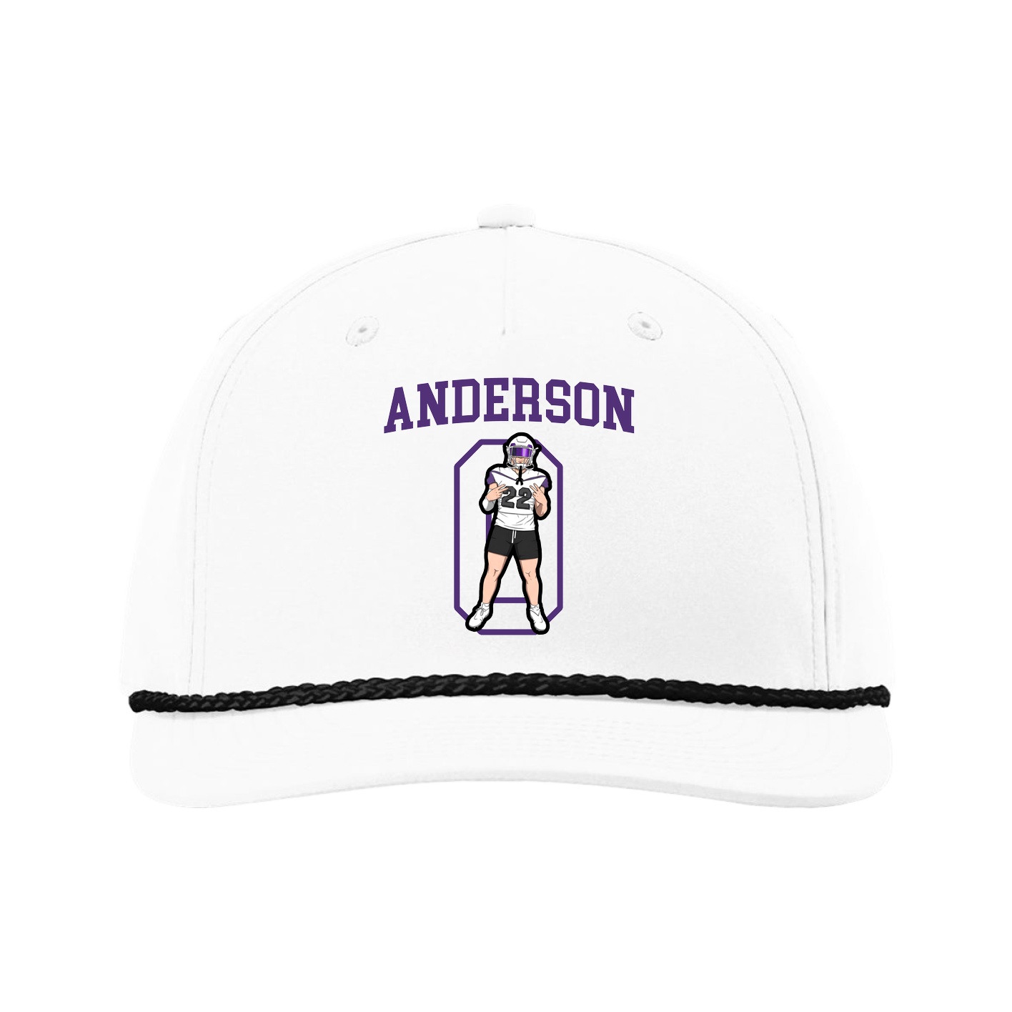 Five-Panel Classic Rope Cap — Shirsey in White