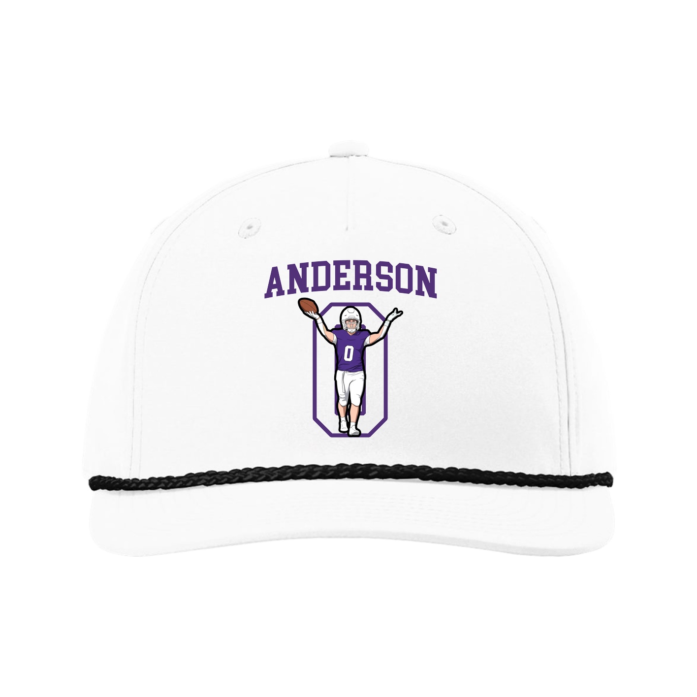 Five-Panel Classic Rope Cap — Shirsey in White