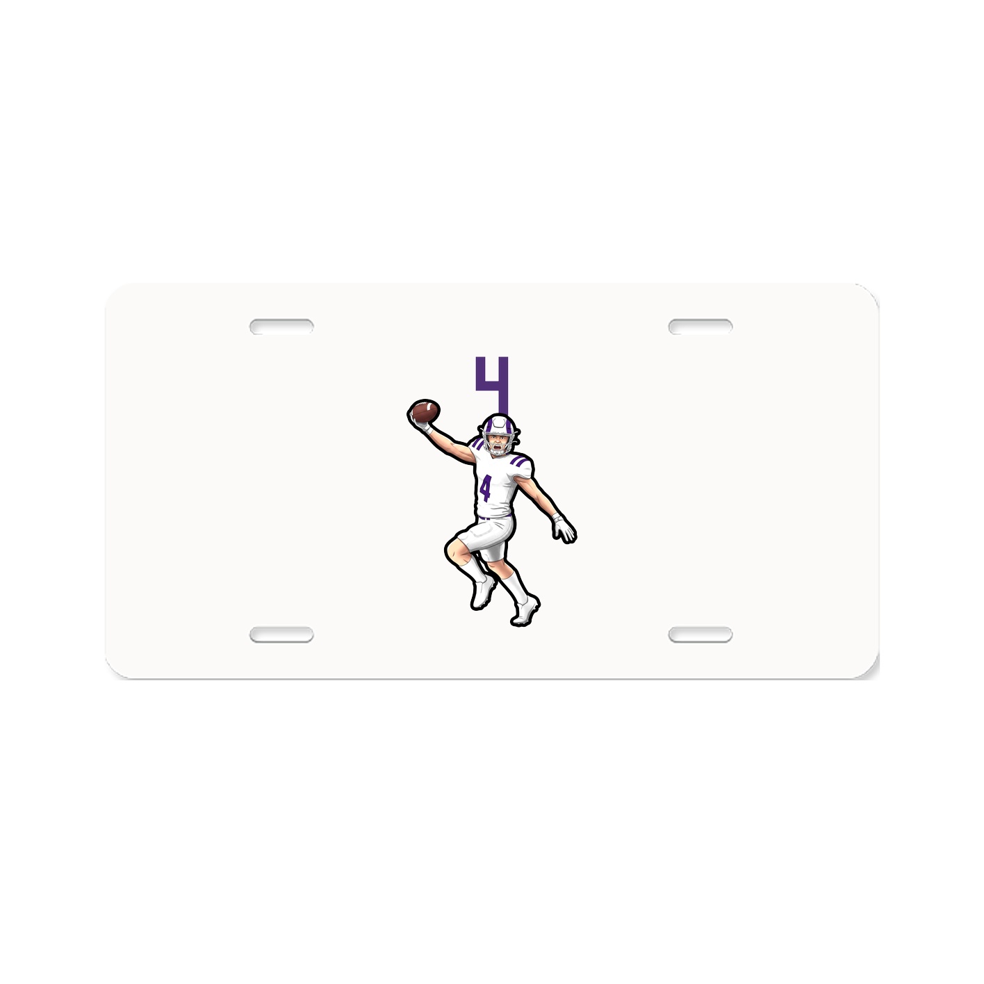 License Plate — Number Top in Classic