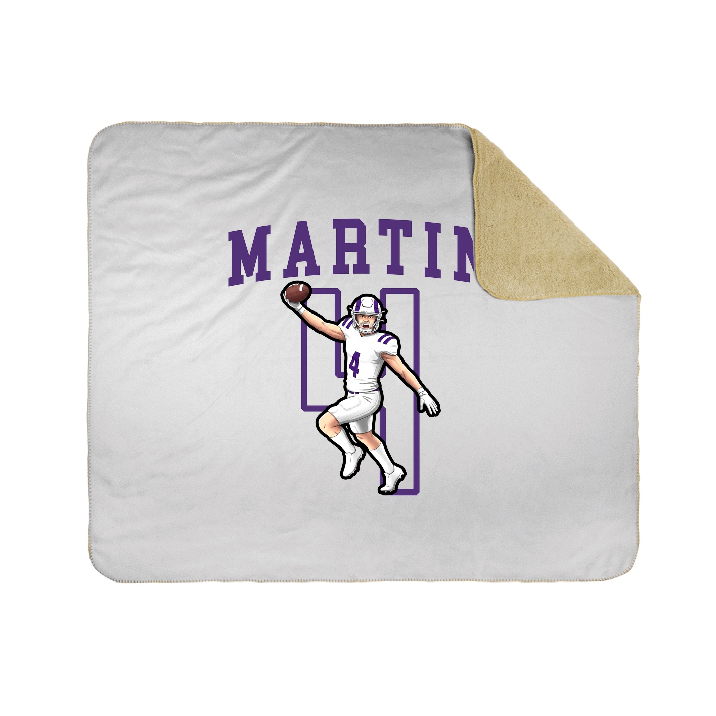 Throw Blanket — Shirsey in White