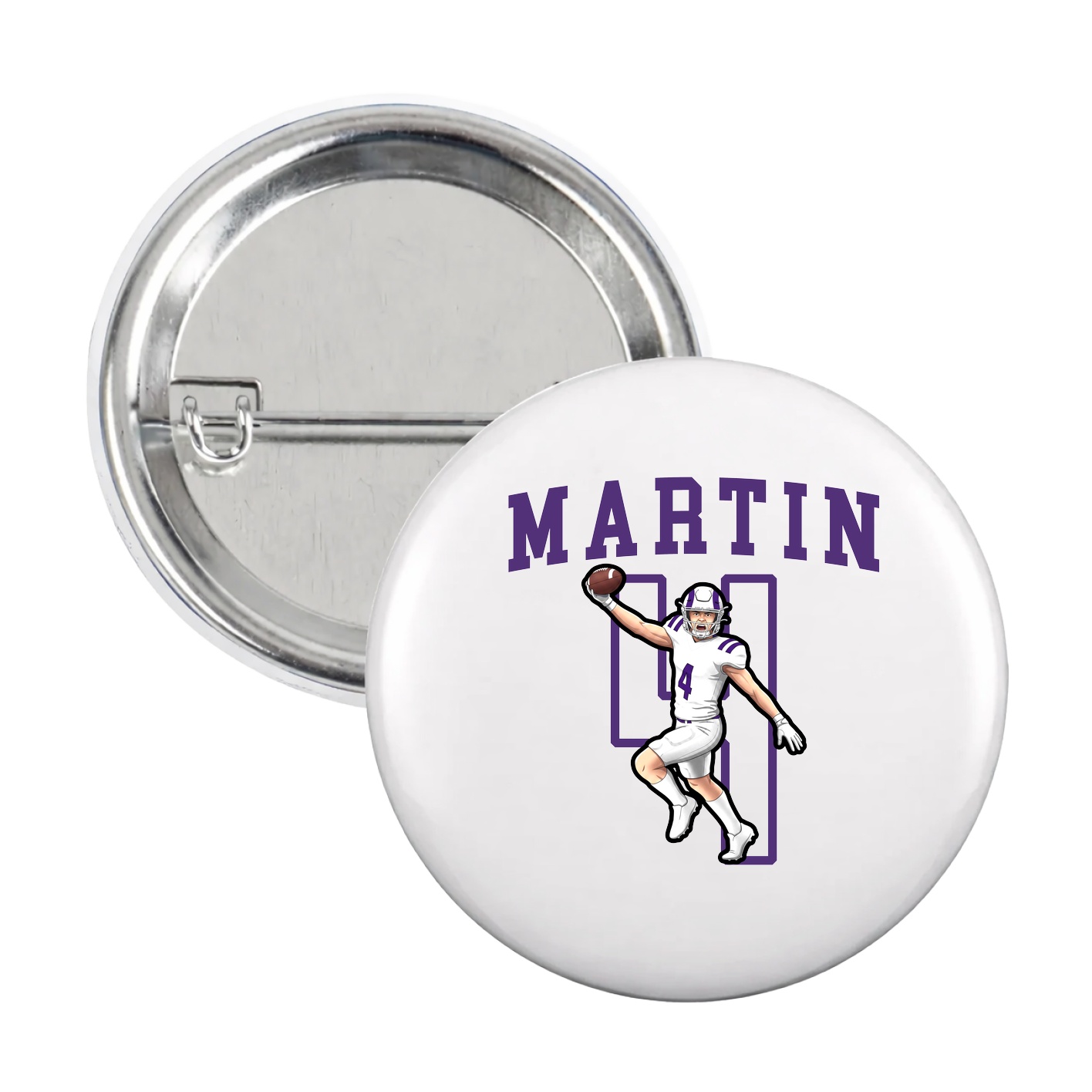 Game Day Button — Shirsey in White