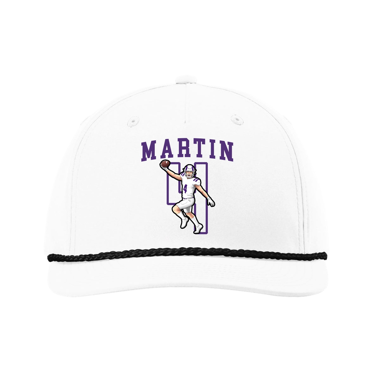 Five-Panel Classic Rope Cap — Shirsey in White