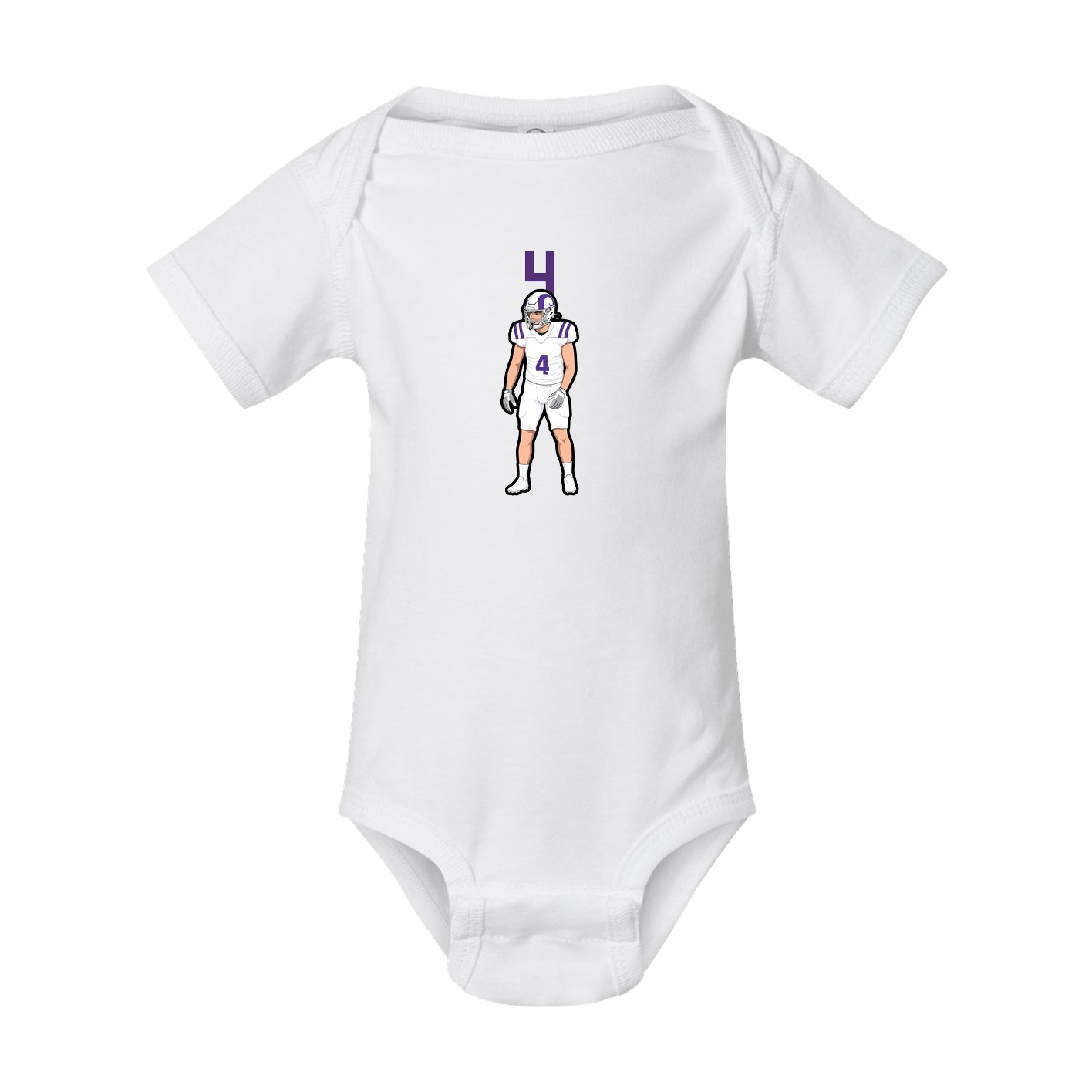 Baby Onesie — Number Top in White