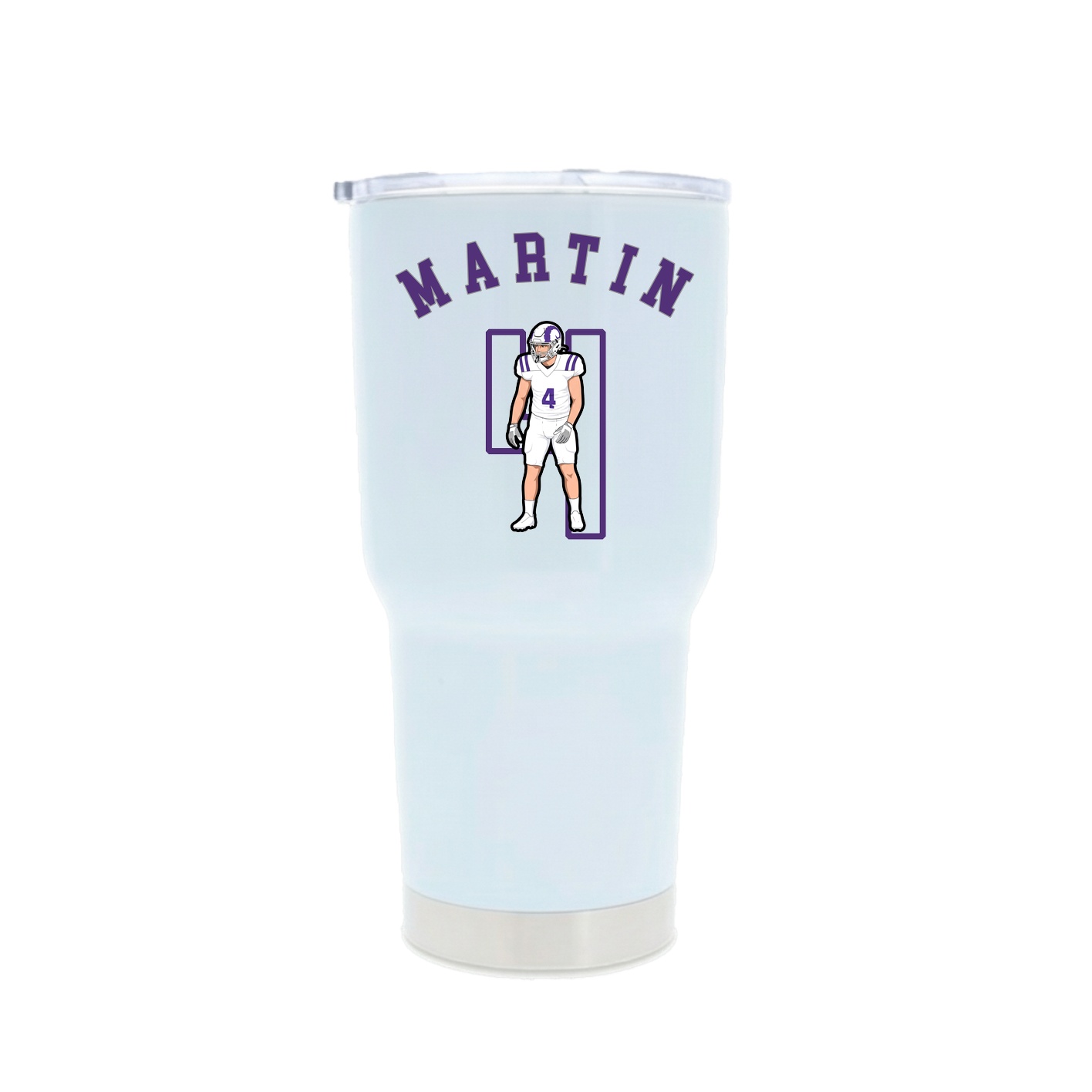 30oz Stainless Steel Tumbler — Shirsey Arch in White