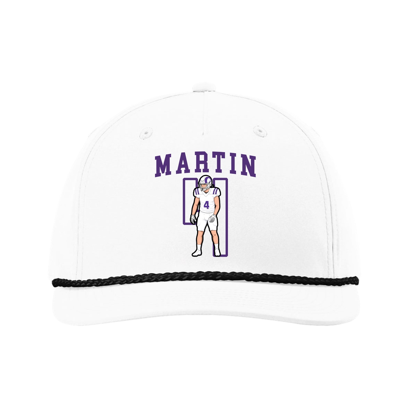 Five-Panel Classic Rope Cap — Shirsey in White