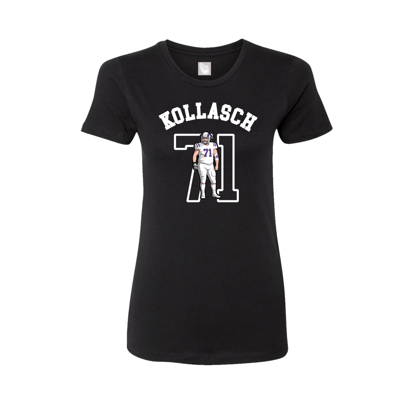 Fitted Women's Tee — Shirsey Arch in Black