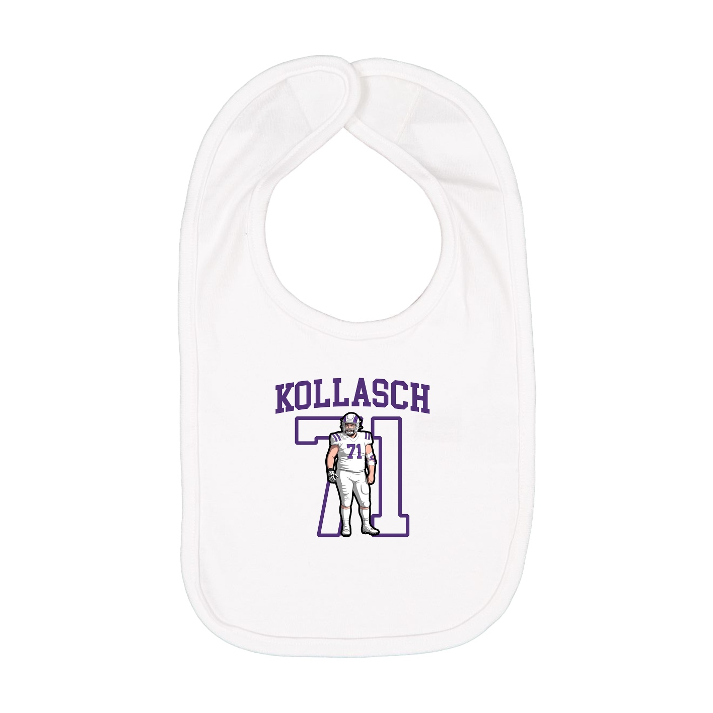 Infant Bib — Shirsey in White