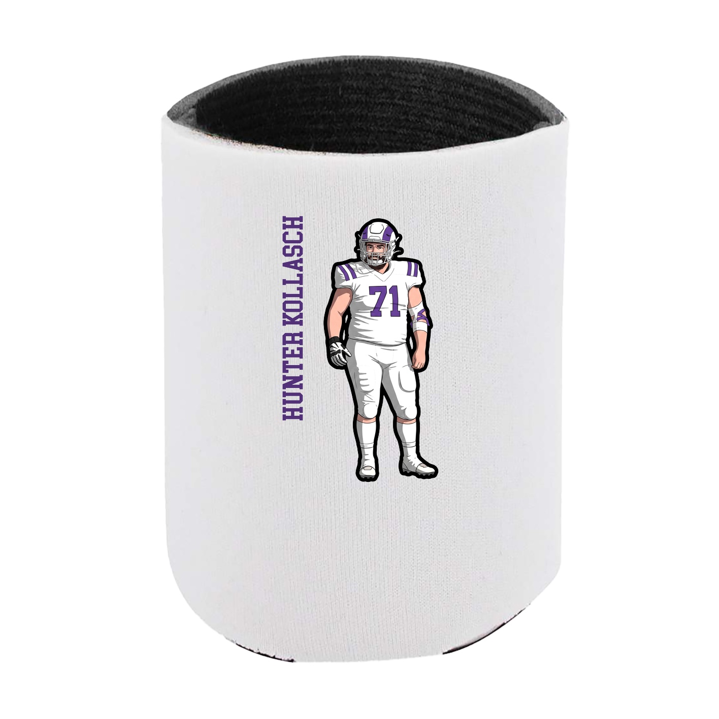 Can Holder — Name Vertical in White