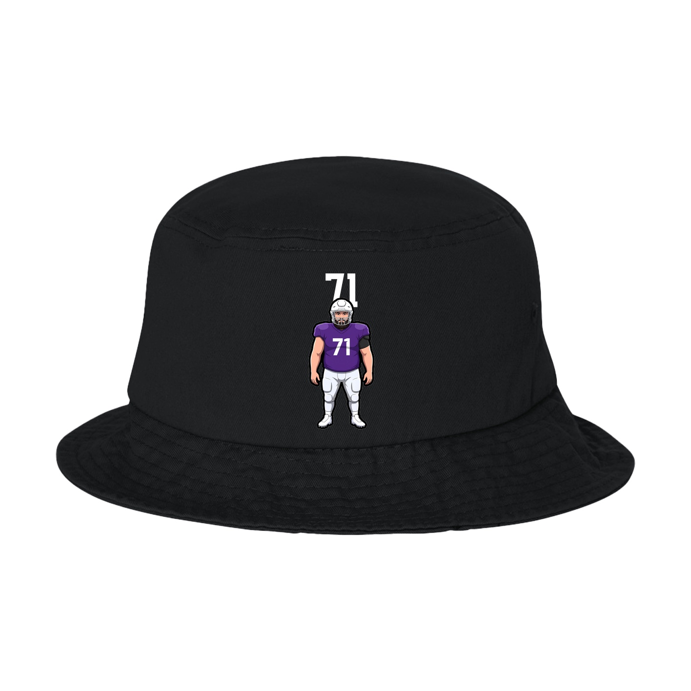 Bucket Cap — Number Top in Black