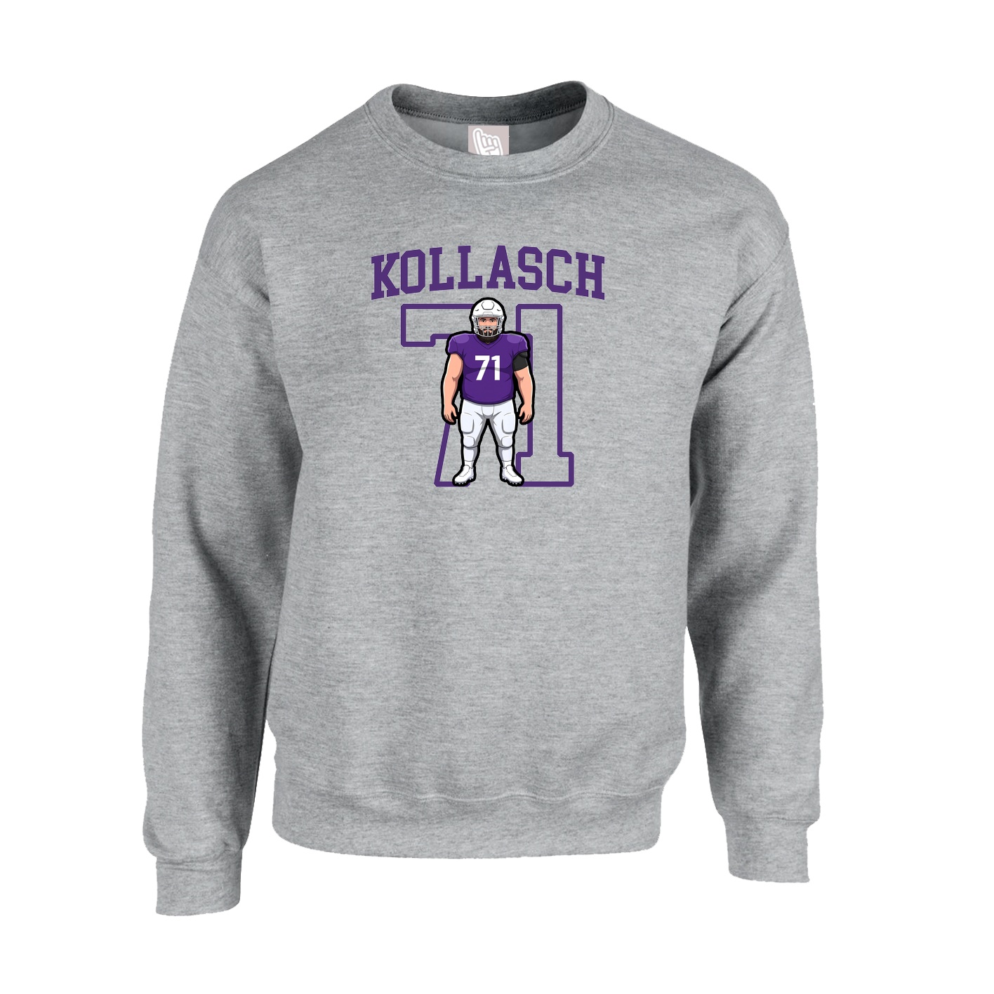 Fleece Crew — Shirsey in Grey