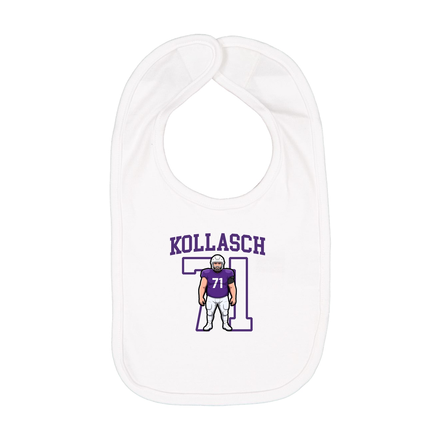 Infant Bib — Shirsey in White