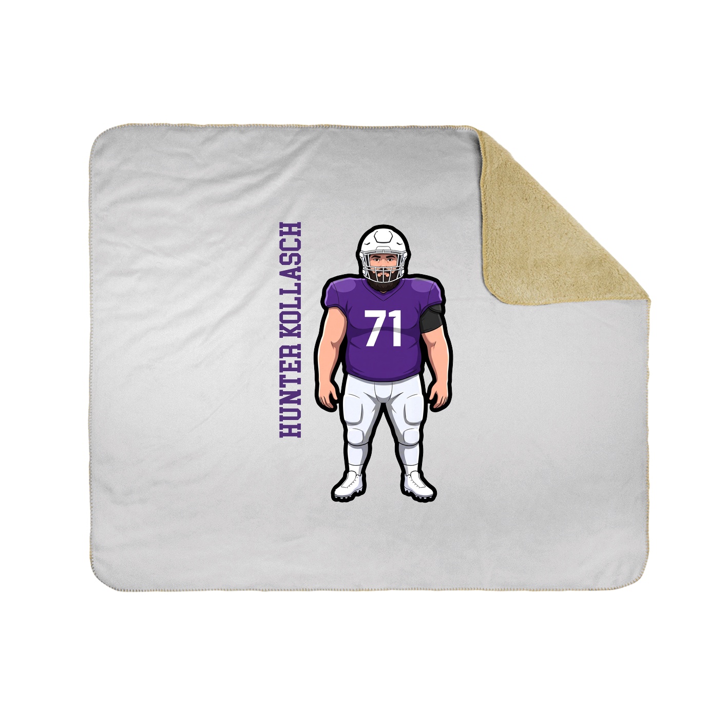 50x60 Sherpa Lined Throw Blanket