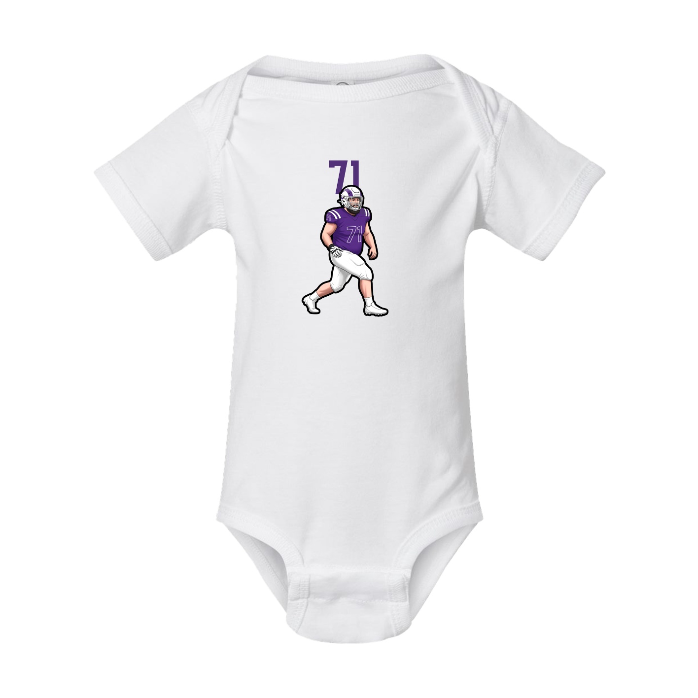 Baby Onesie — Number Top in White