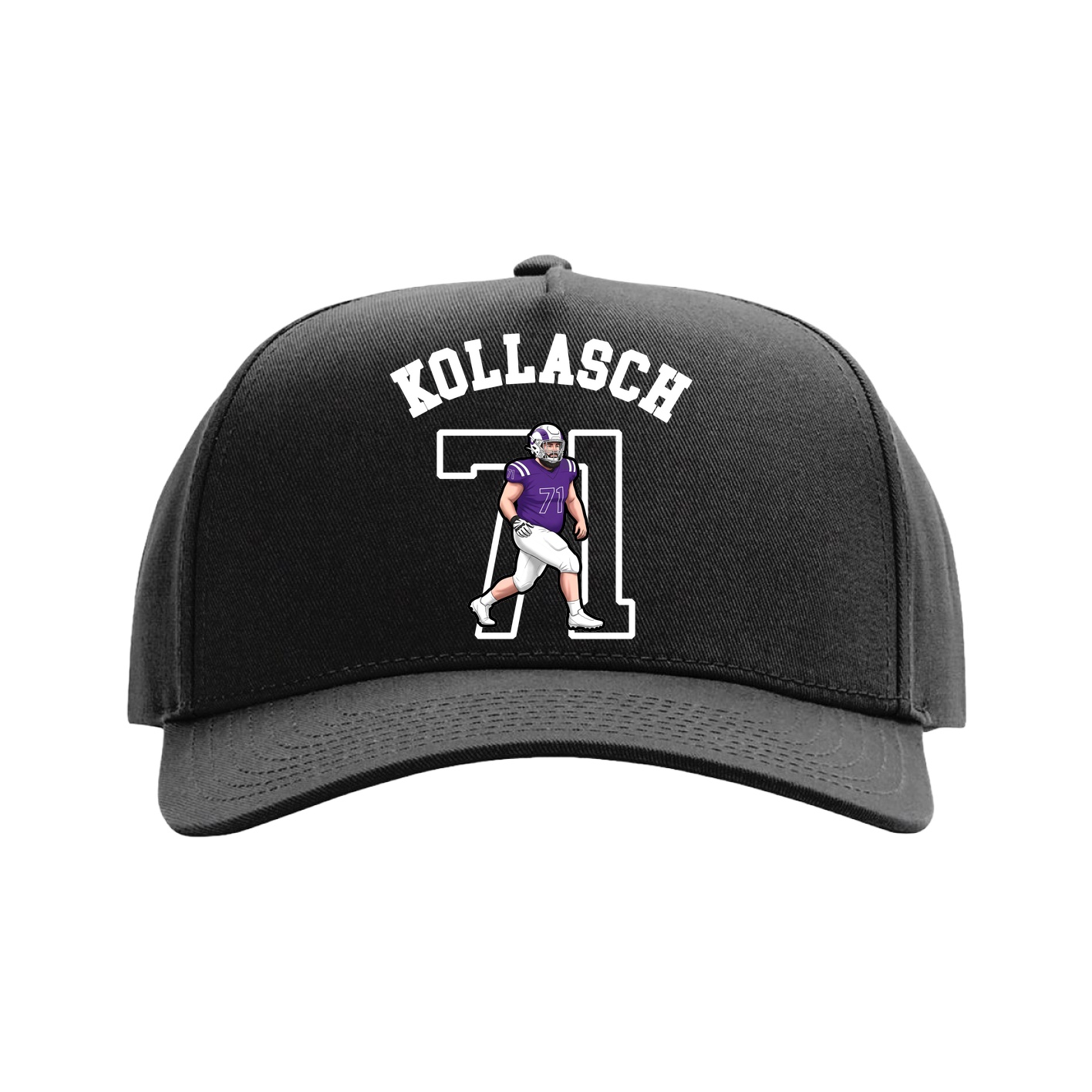 Full Fabric Five-Panel Champ Cap — Shirsey Arch in Black