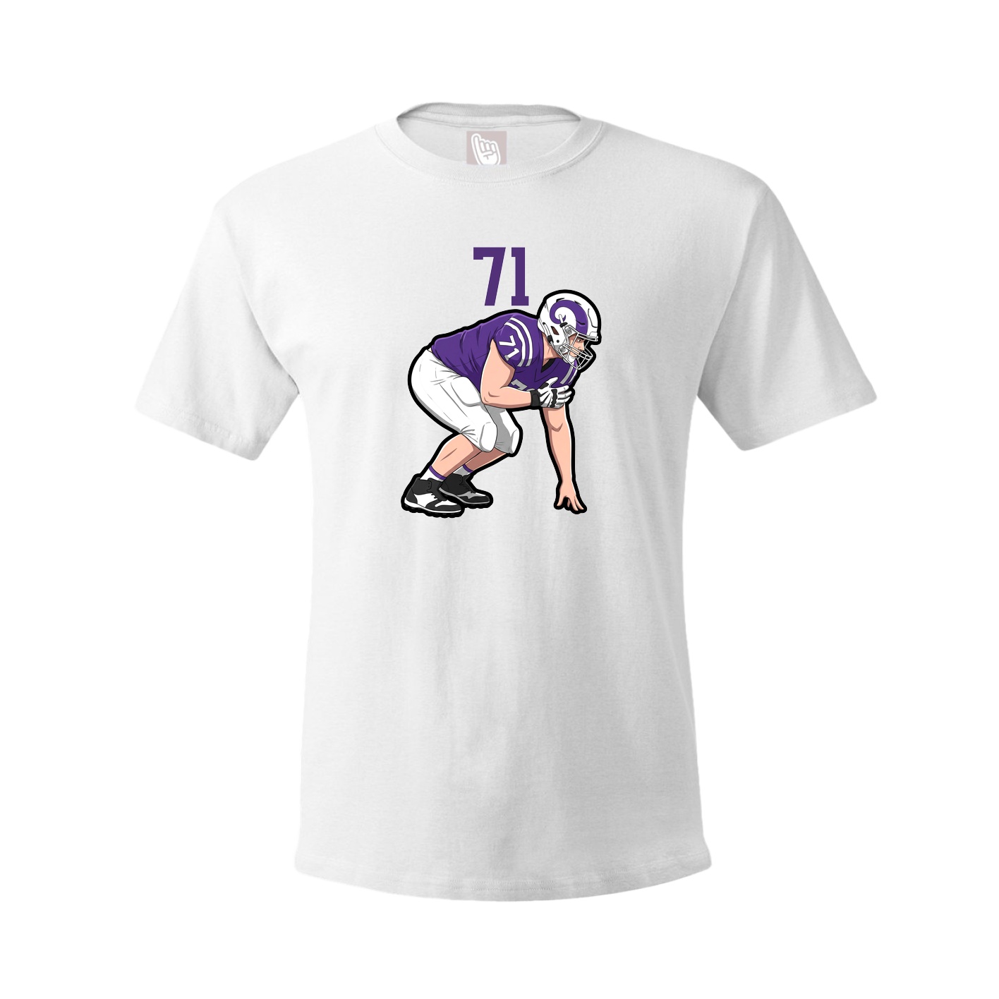 Tee — Number Top in White