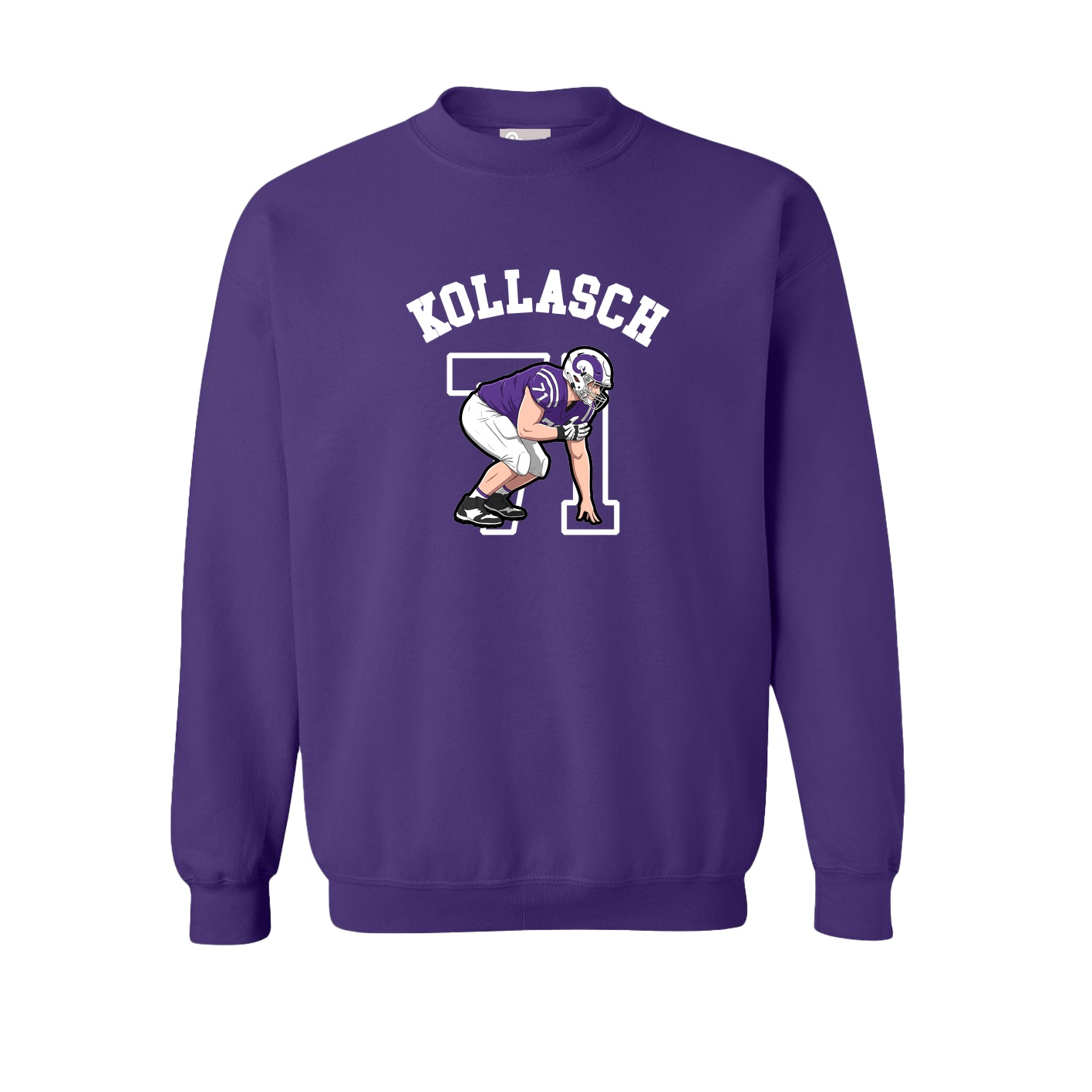 Fleece Crew — Shirsey Arch in Purple