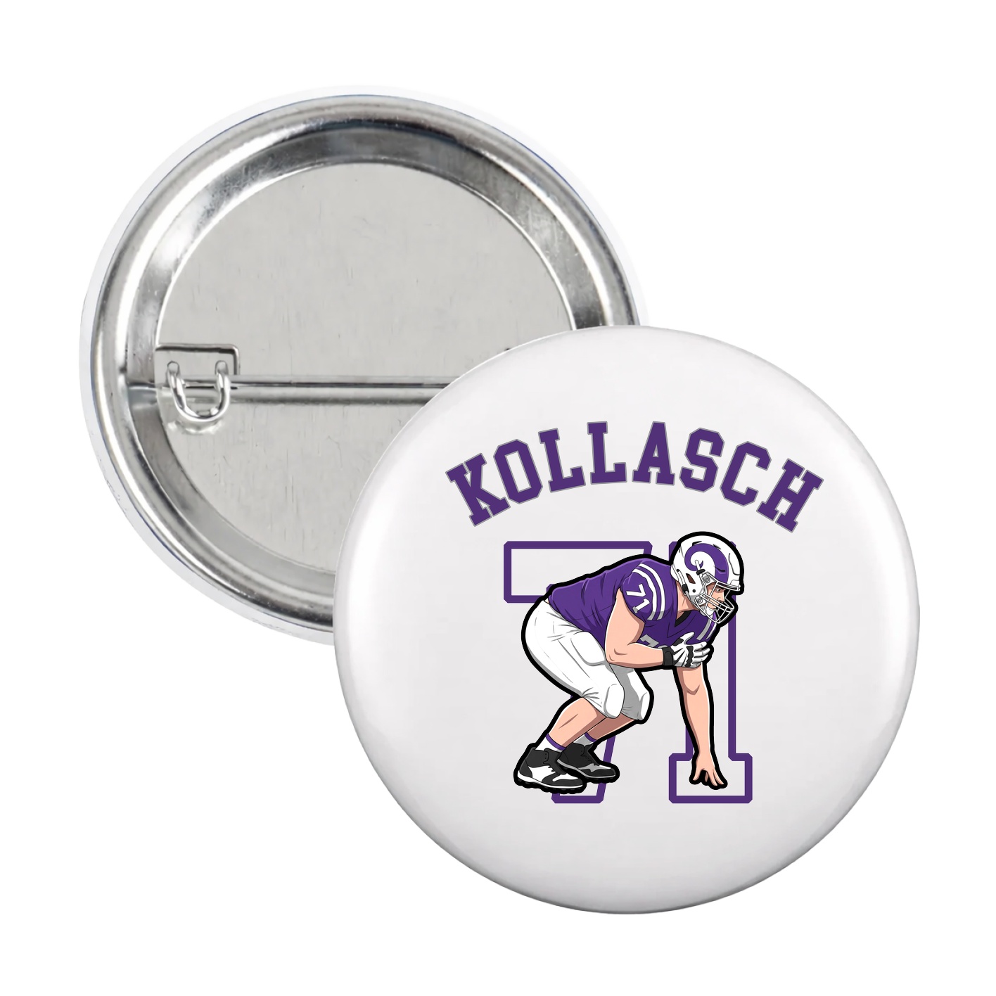 Game Day Button — Shirsey Arch in White