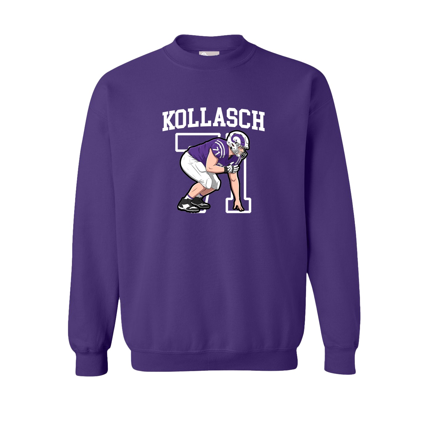 Fleece Crew — Shirsey in Purple