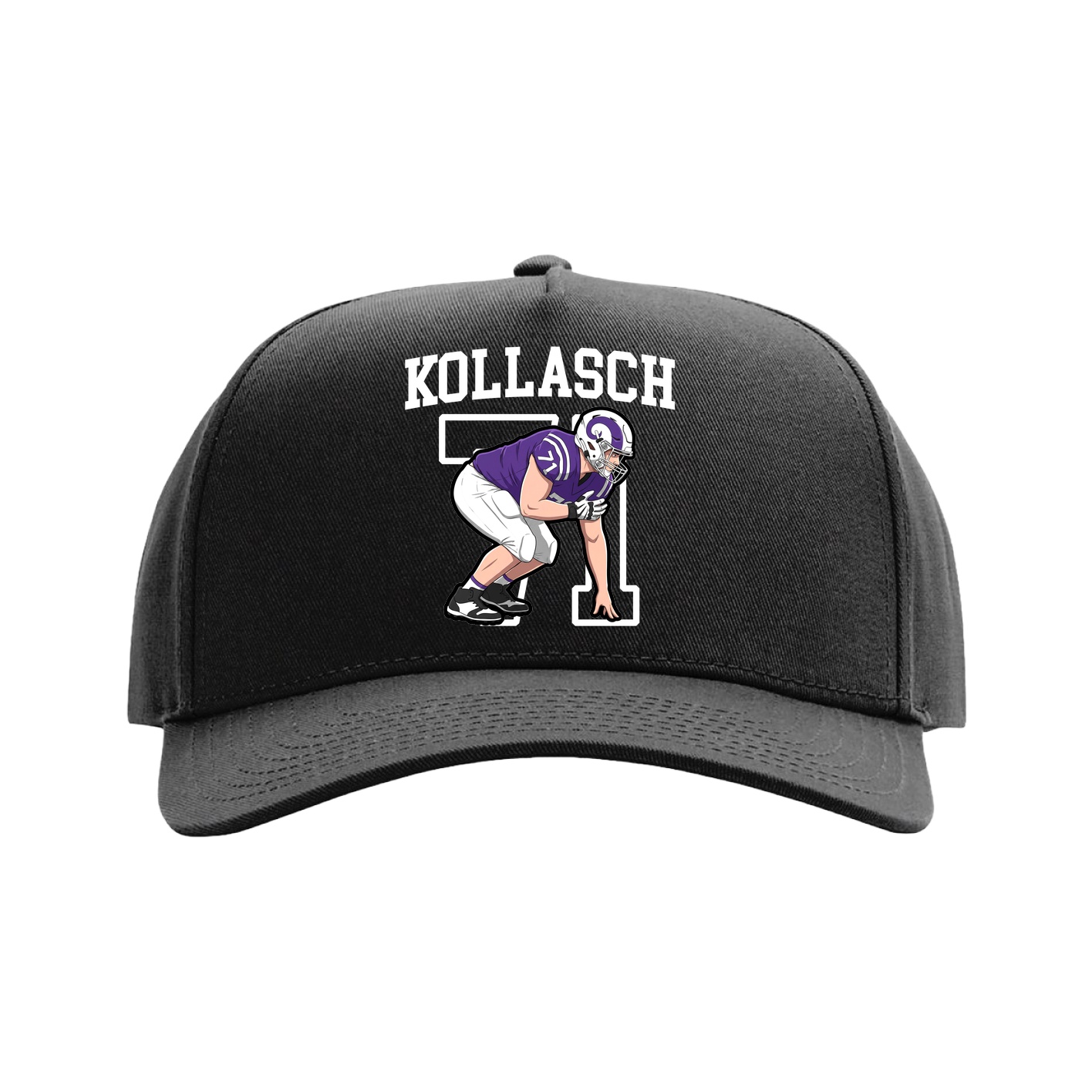 Full Fabric Five-Panel Champ Cap