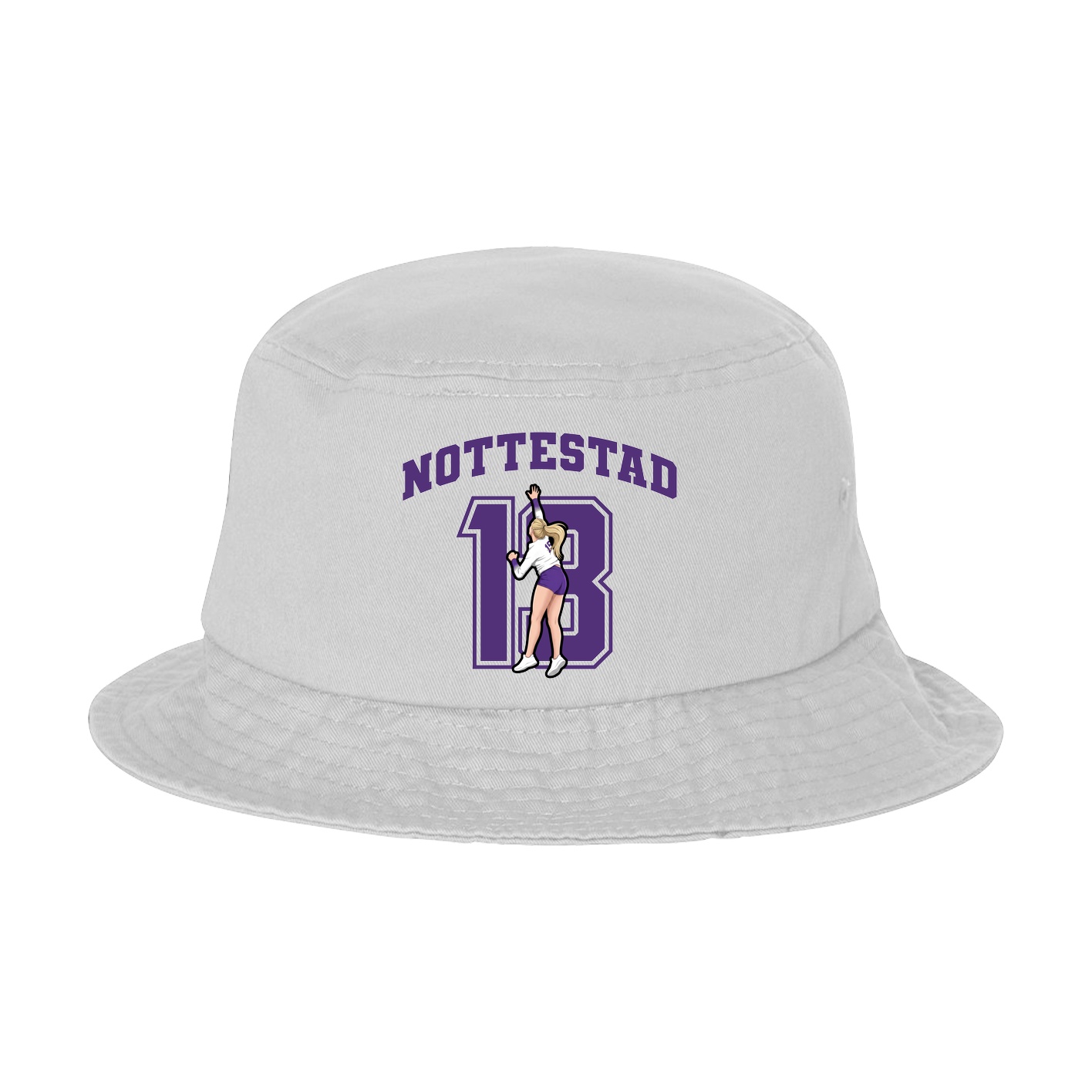 Bucket Cap — Number in White