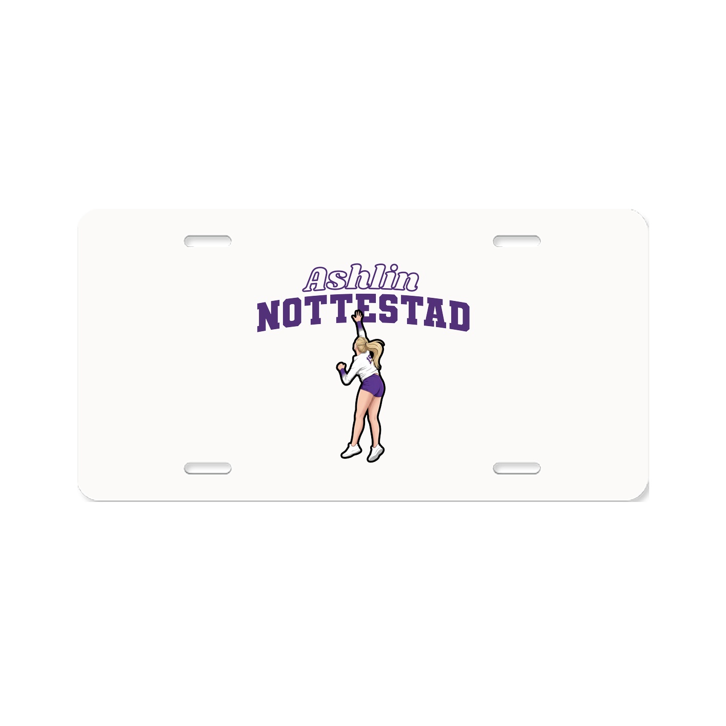 License Plate — Name Arch in Classic