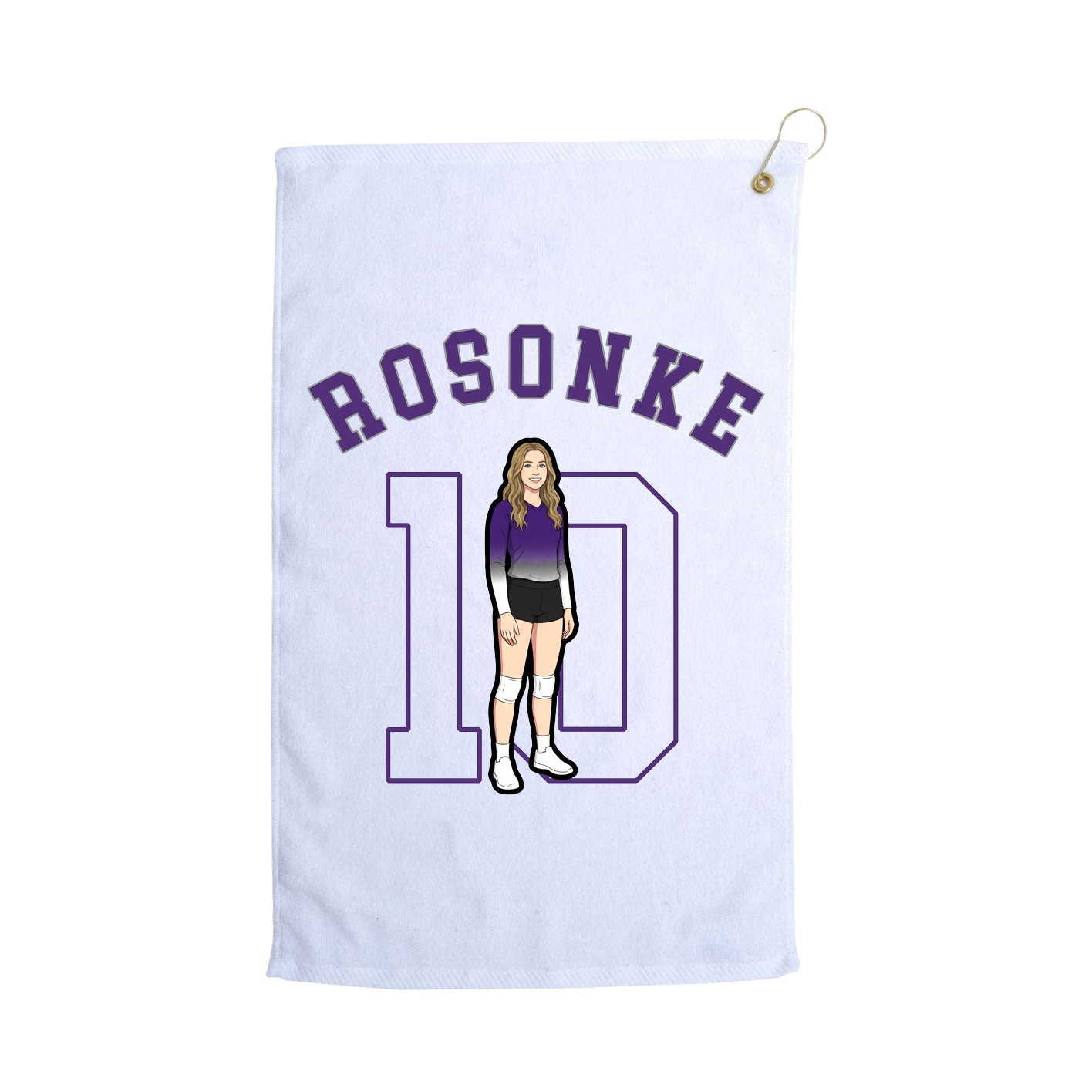 Golf Towel — Shirsey Arch in White