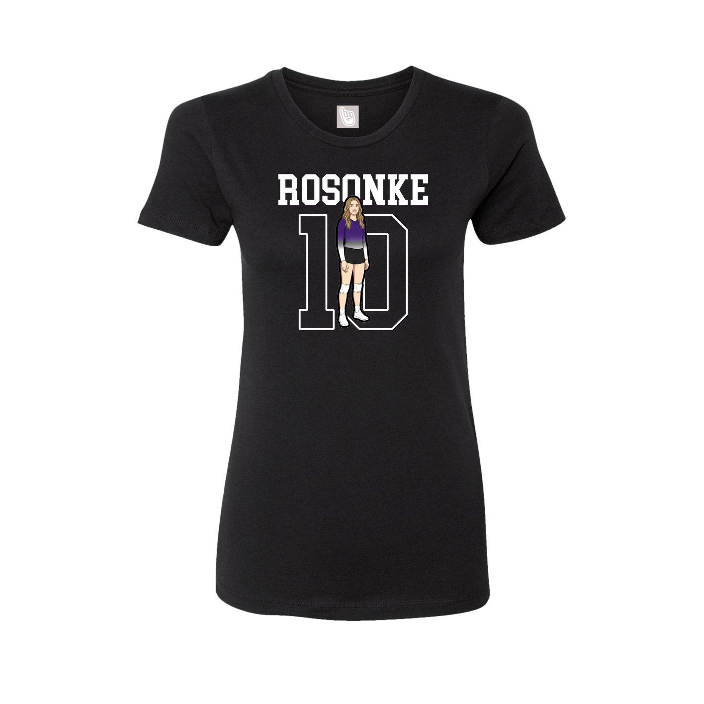 Fitted Women's Tee — Shirsey in Black