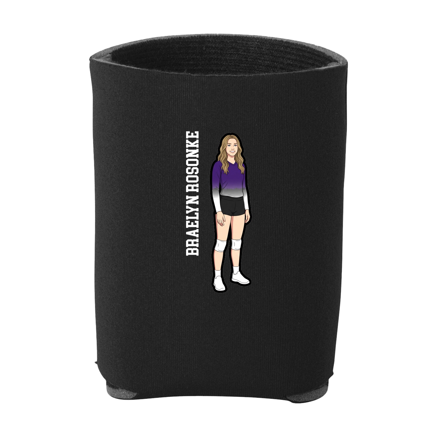 Can Holder — Name Vertical in Black