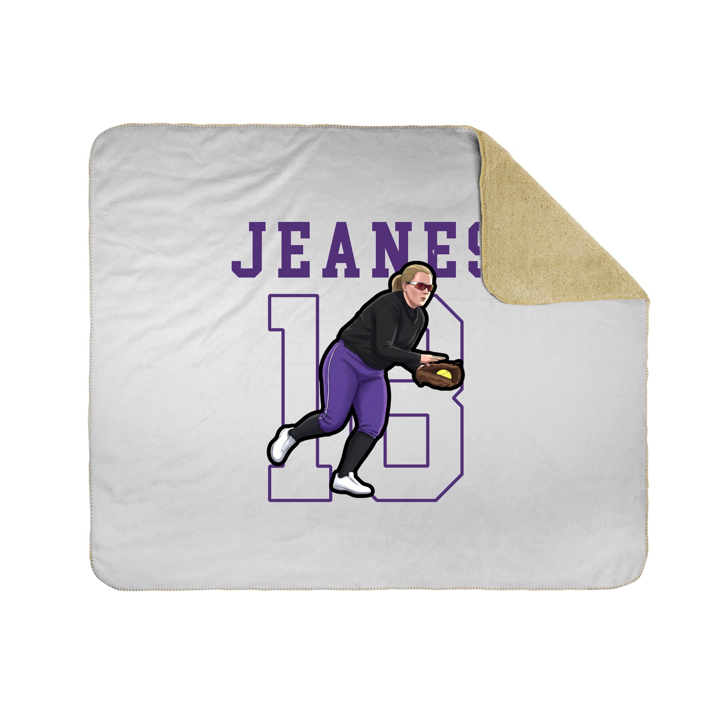 Throw Blanket — Shirsey in White