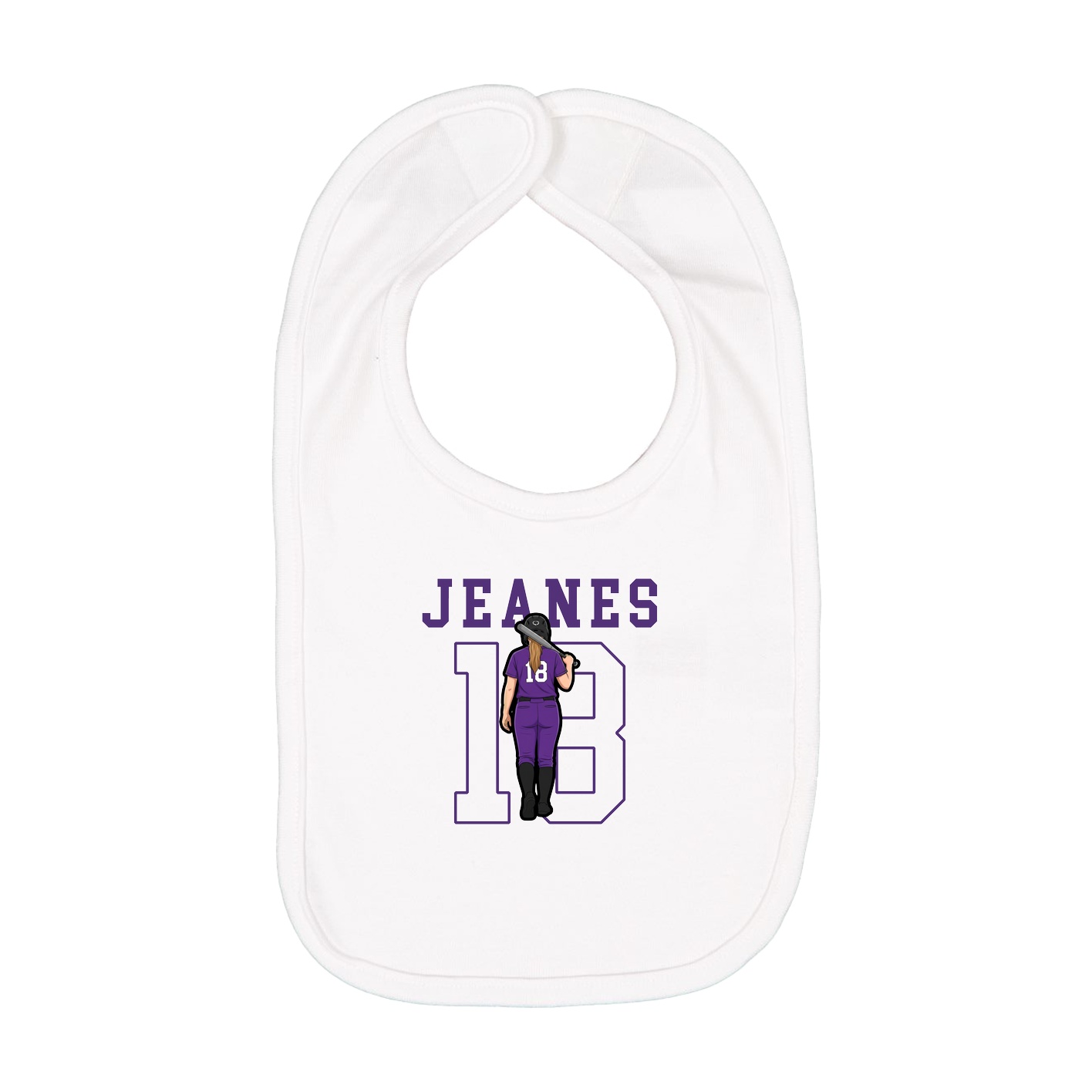 Infant Bib — Shirsey in White