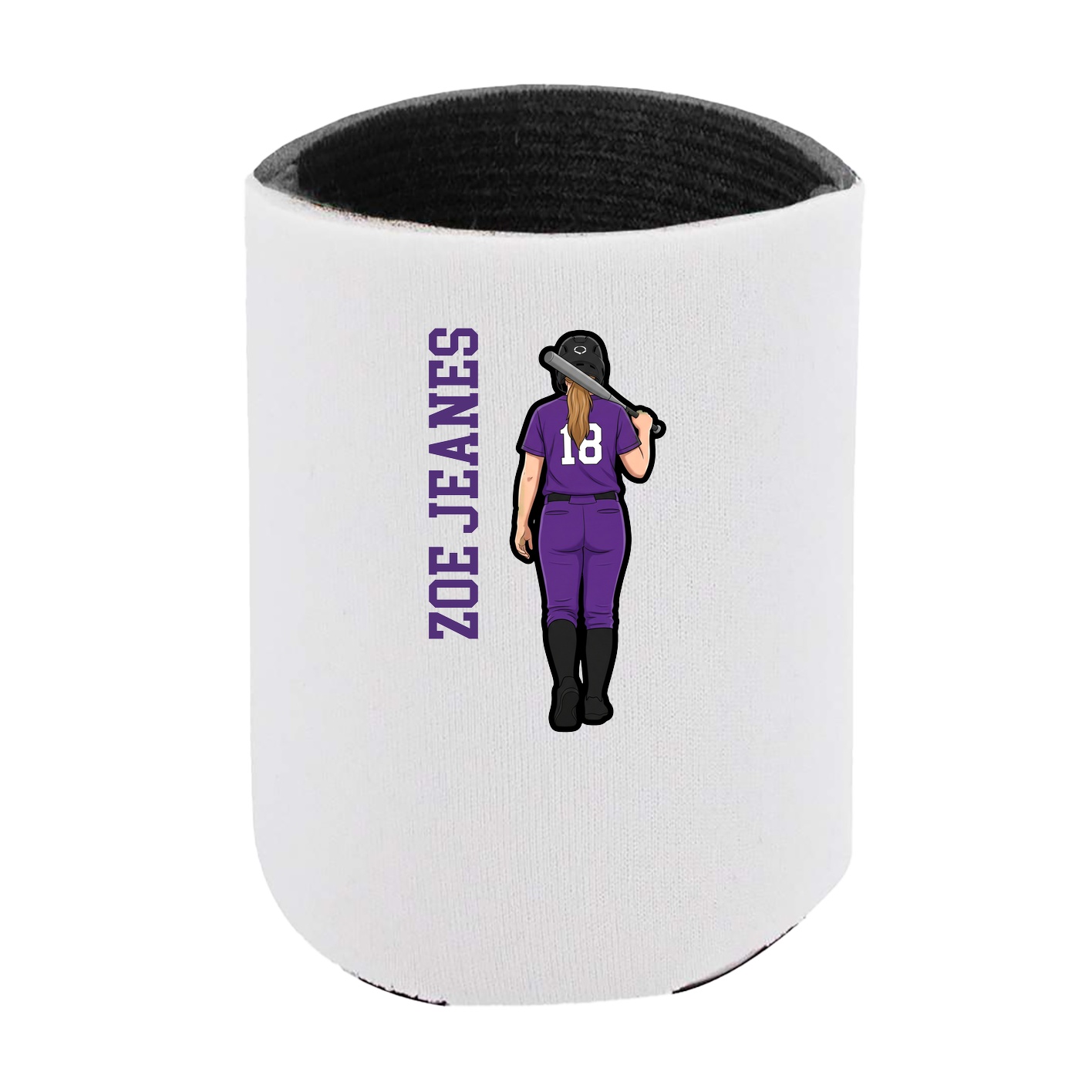 Can Holder — Name Vertical in White