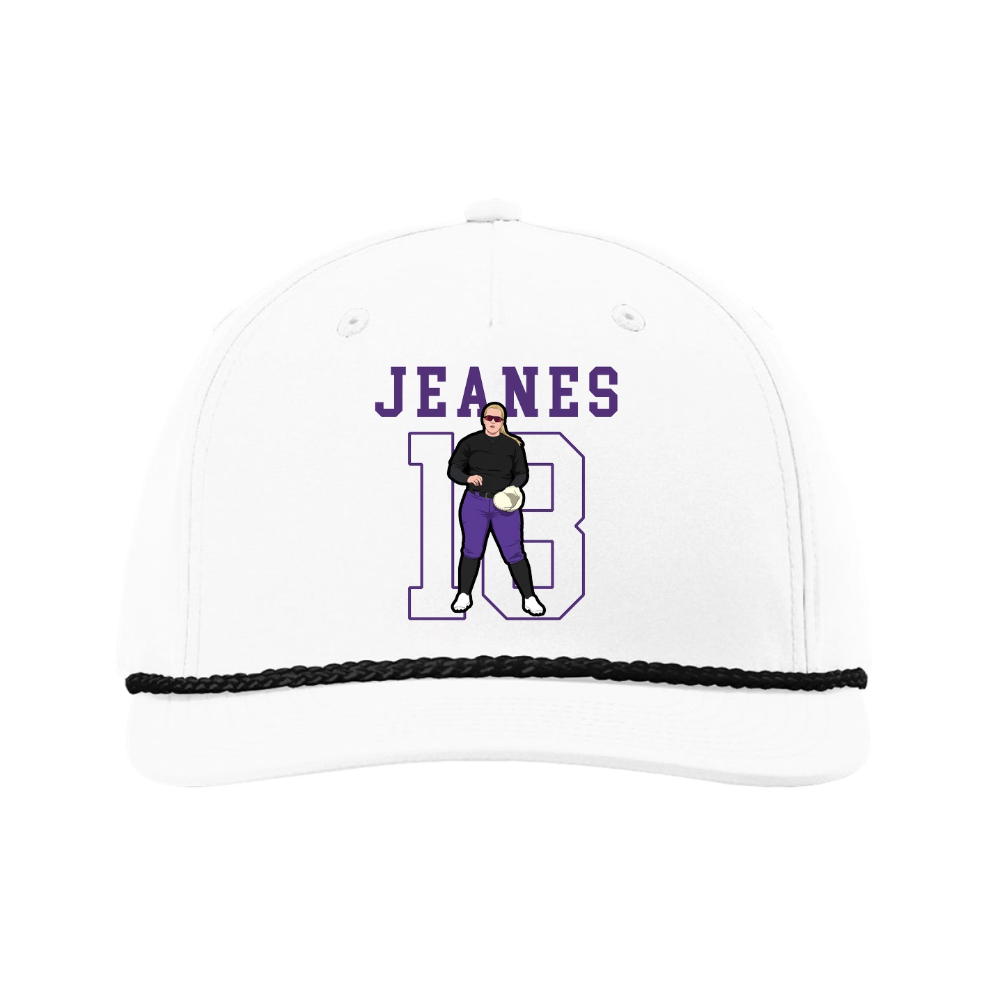Five-Panel Classic Rope Cap — Shirsey in White