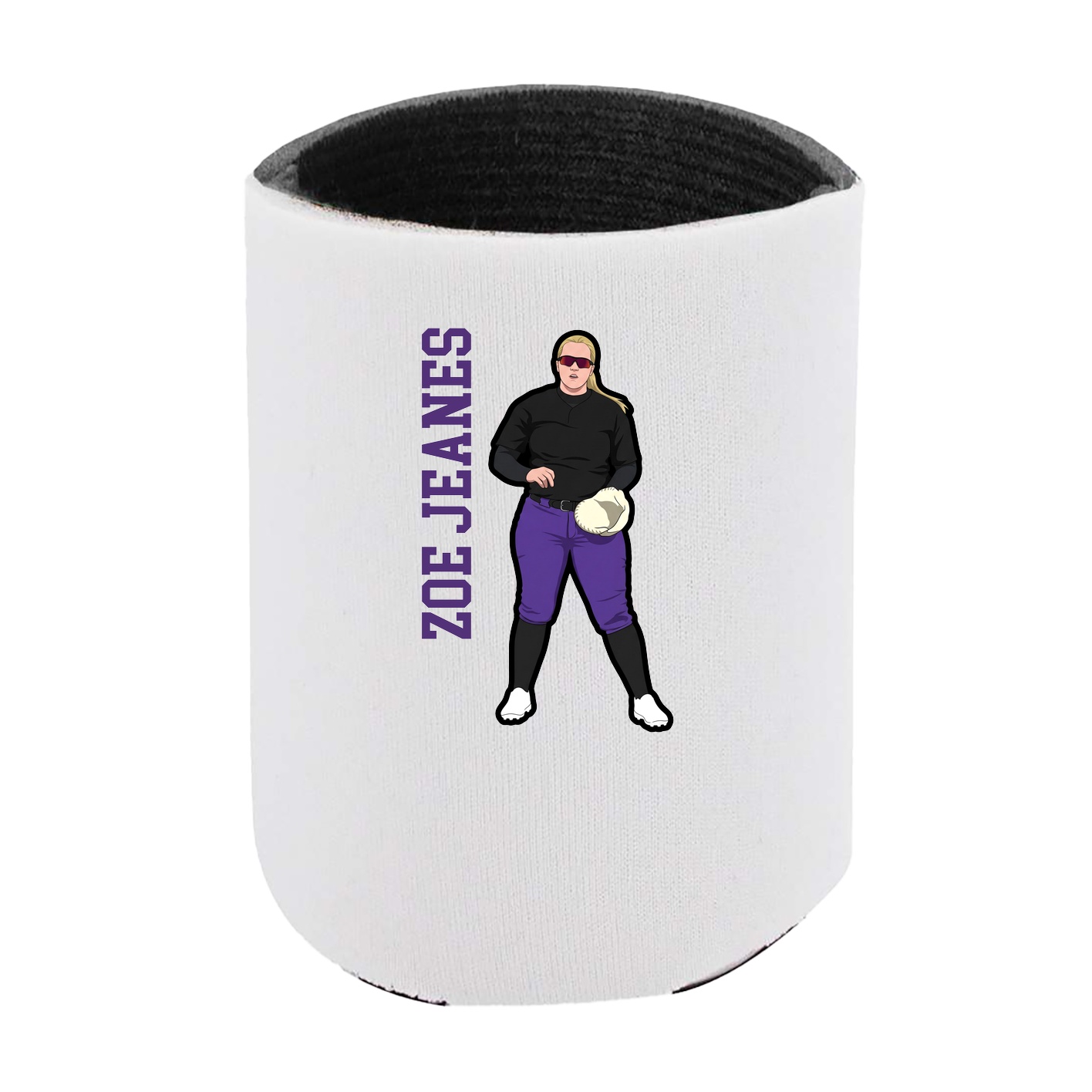 Can Holder — Name Vertical in White