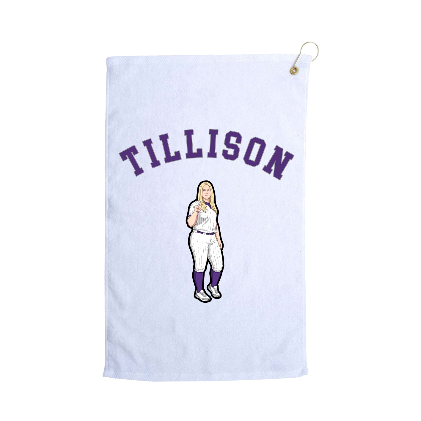 Golf Towel — Shirsey Arch in White